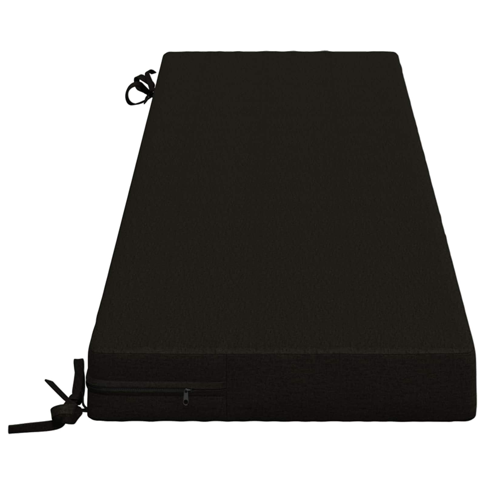 Cuscino per panchina SOEST 100% Poliestere Nero 160 x 40 x 8 cm