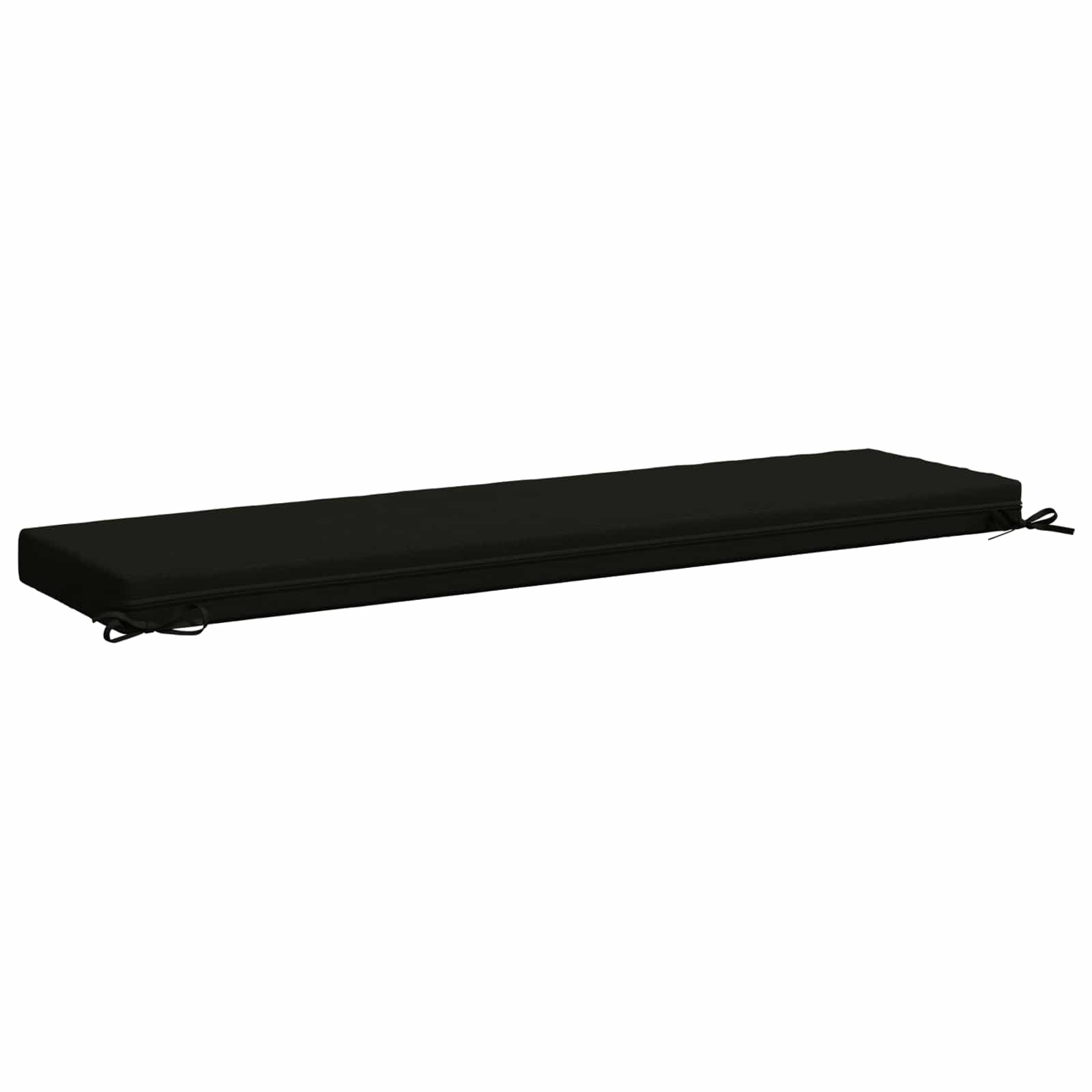Cuscino per panchina SOEST 100% Poliestere Nero 160 x 40 x 8 cm