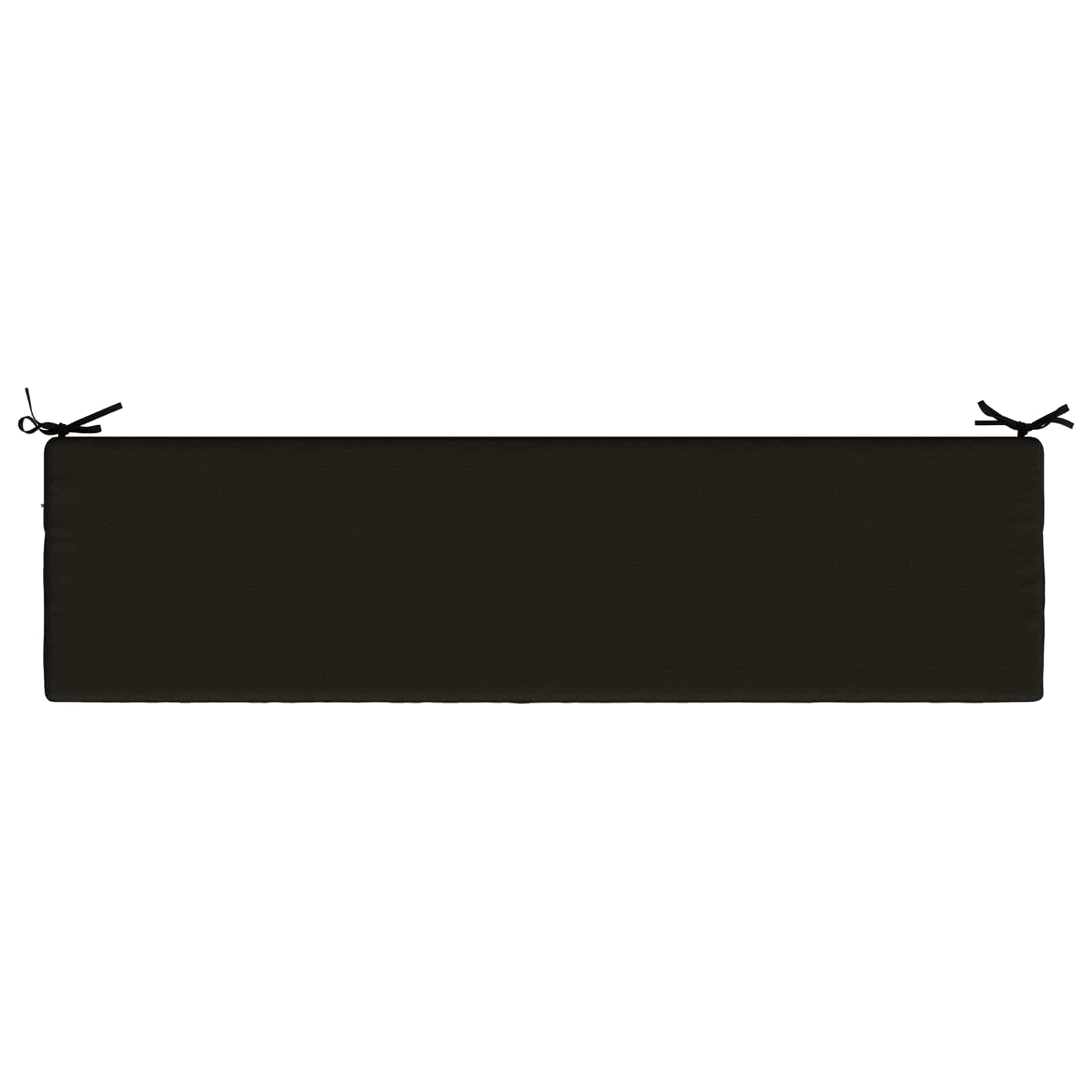 Cuscino per panchina SOEST 100% Poliestere Nero 160 x 40 x 8 cm