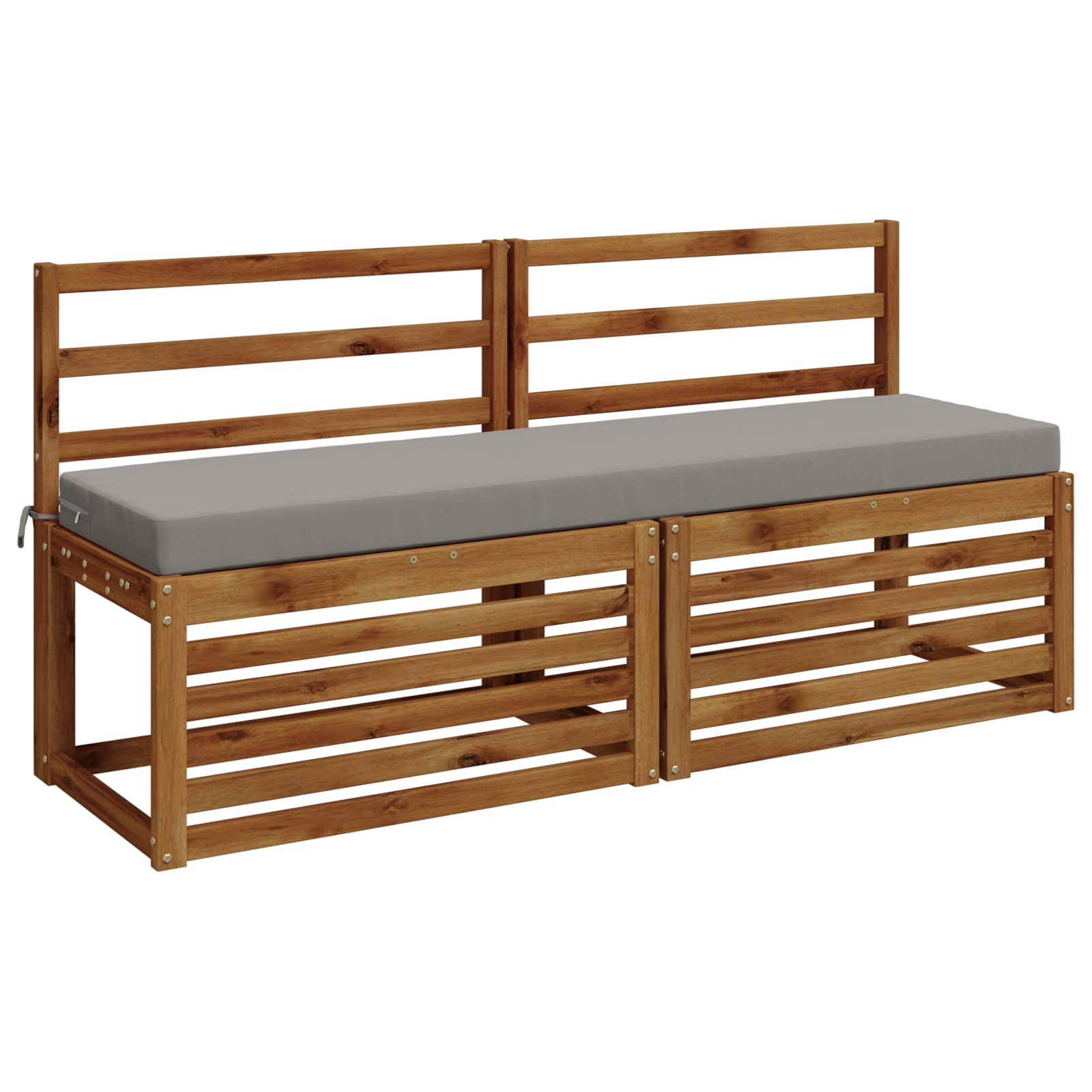 Cuscino per panchina SOEST 100% Poliestere Grigio