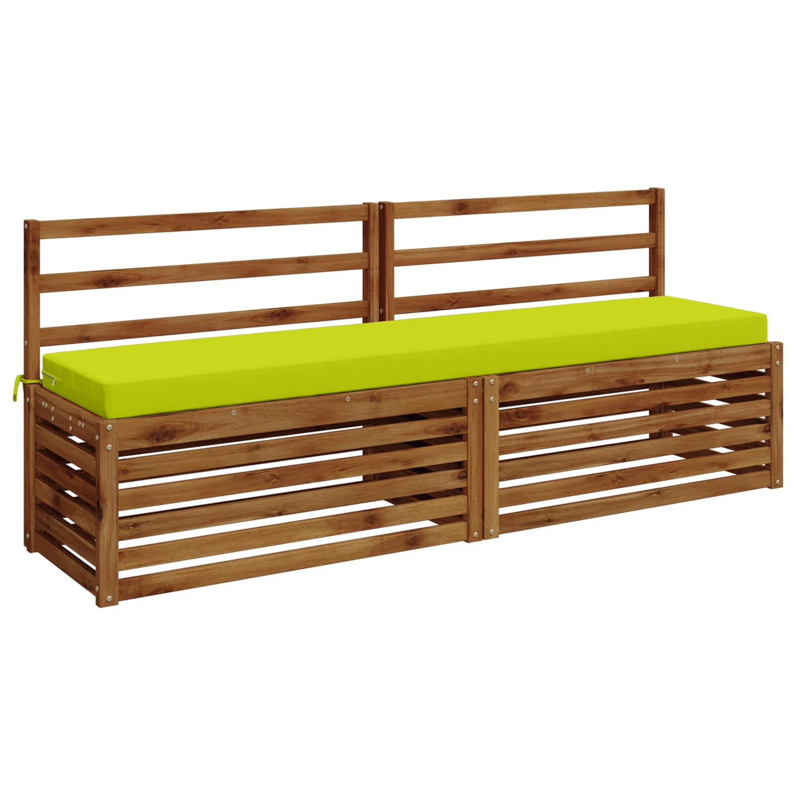 Cuscino per panchina SOEST 100% Poliestere Verde brillante.