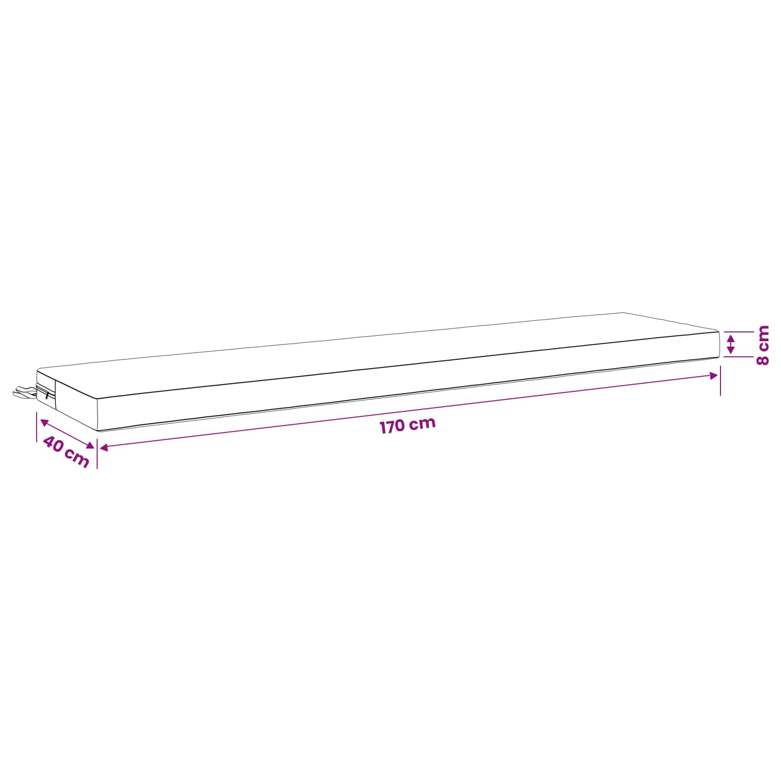 Cuscini per Panchina a 2 Pezzi SOEST 2 pz 100% Poliestere