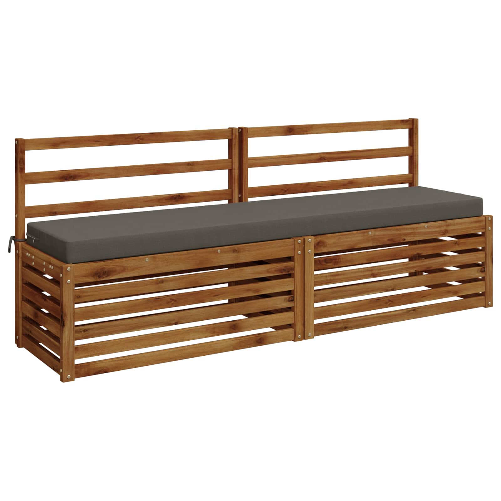 Cuscino per panchina SOEST 100% Poliestere Grigio