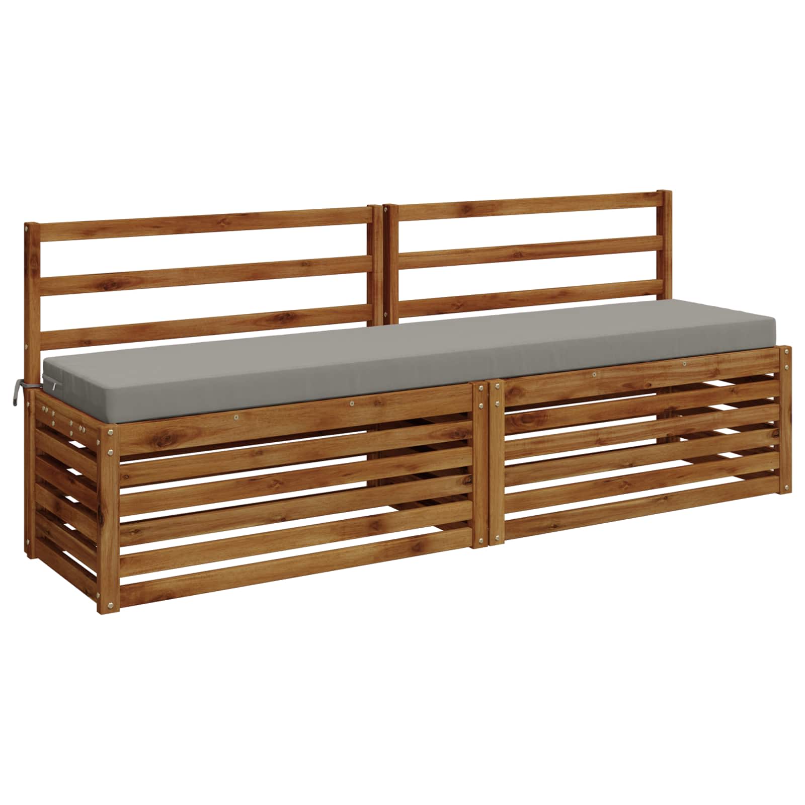 Cuscino per panchina SOEST 100% Poliestere Grigio