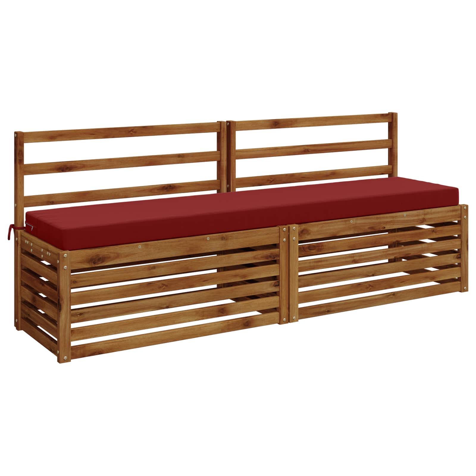 Cuscino per panchina SOEST 100% Poliestere Rosso Vino
