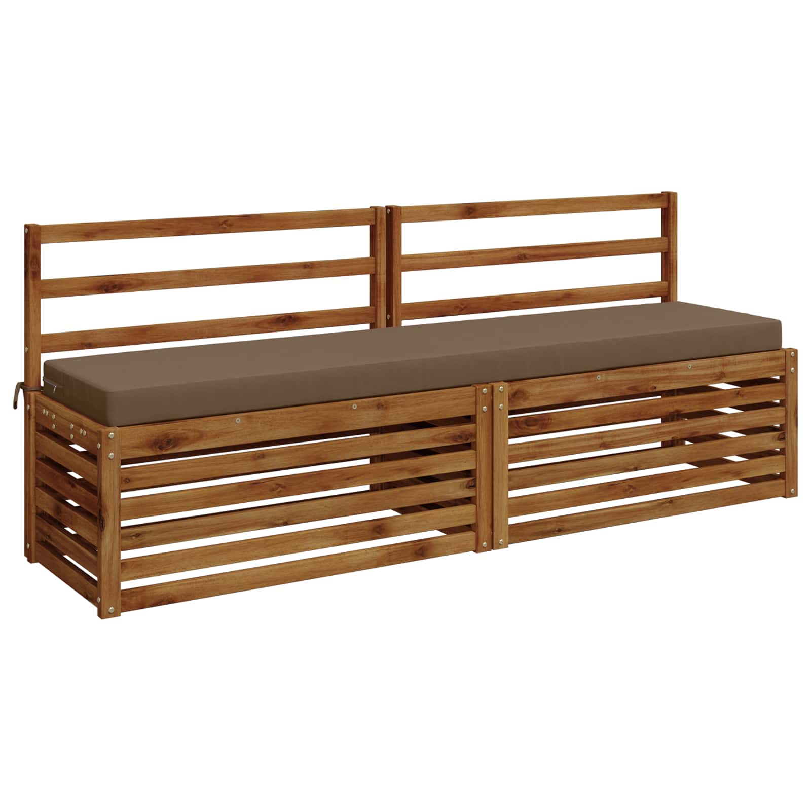 Cuscino per panchina SOEST 100% Poliestere Tortora