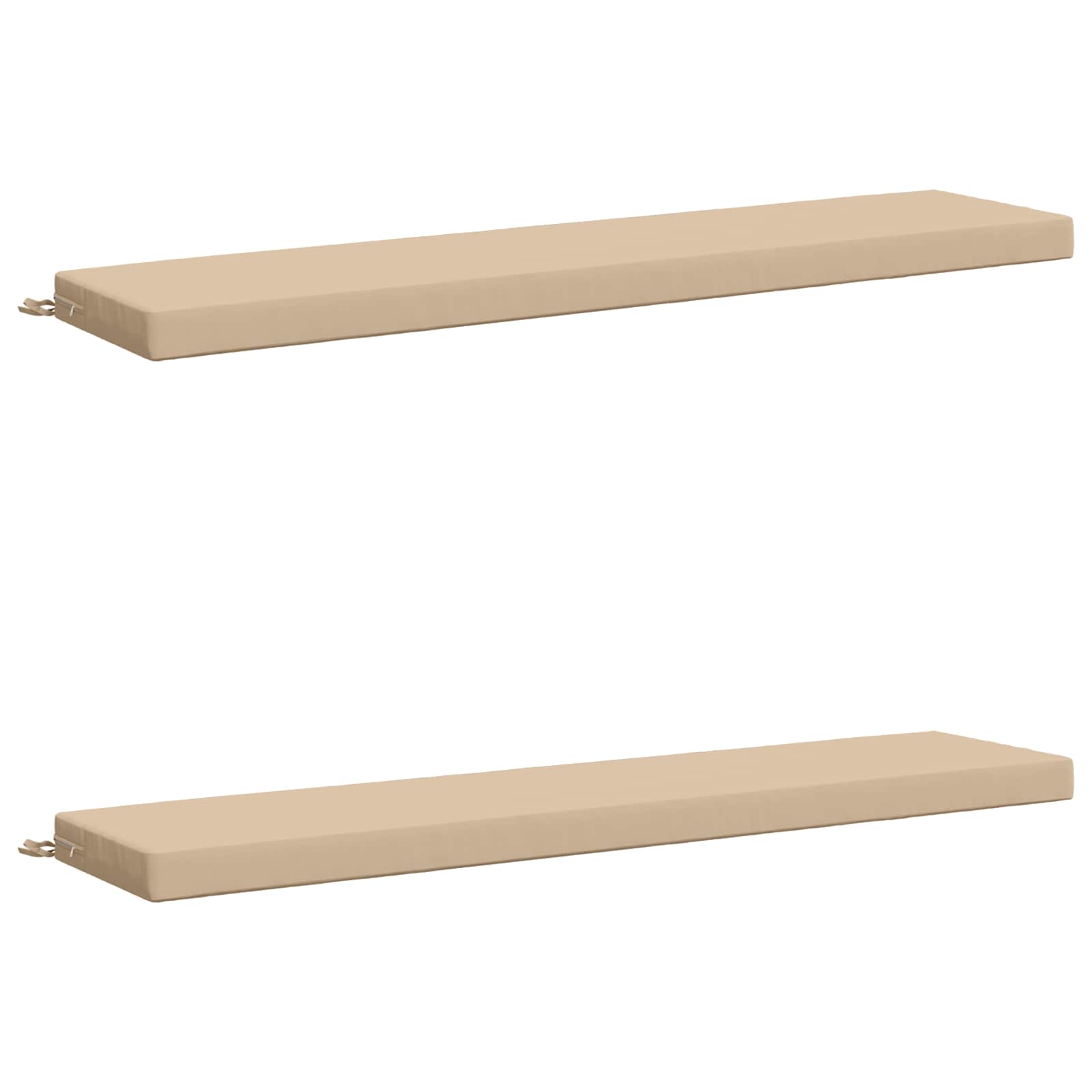 Cuscini per Panchina a 2 Pezzi SOEST 2 pz 100% Poliestere Crema