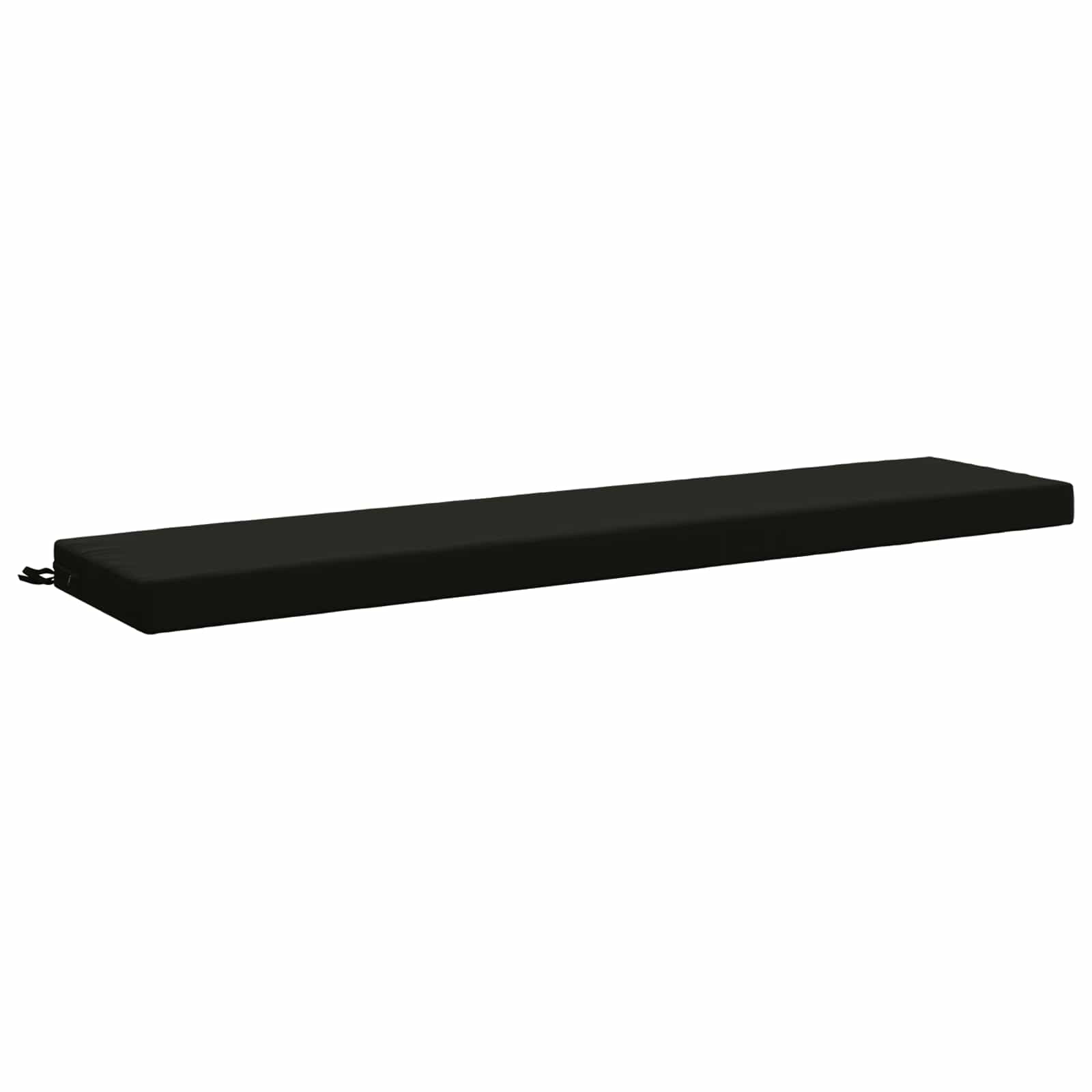 Cuscino per panchina SOEST 100% Poliestere Nero 200 x 40 x 8 cm