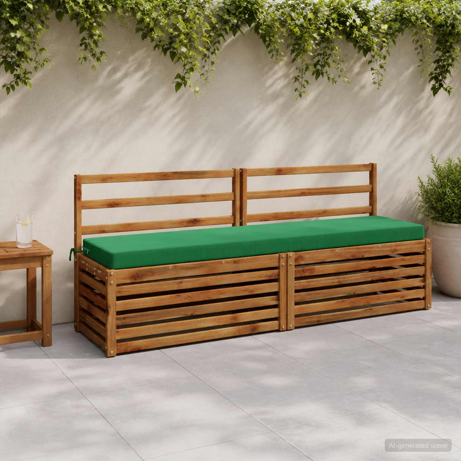 Cuscino per panchina SOEST 100% Poliestere Verde