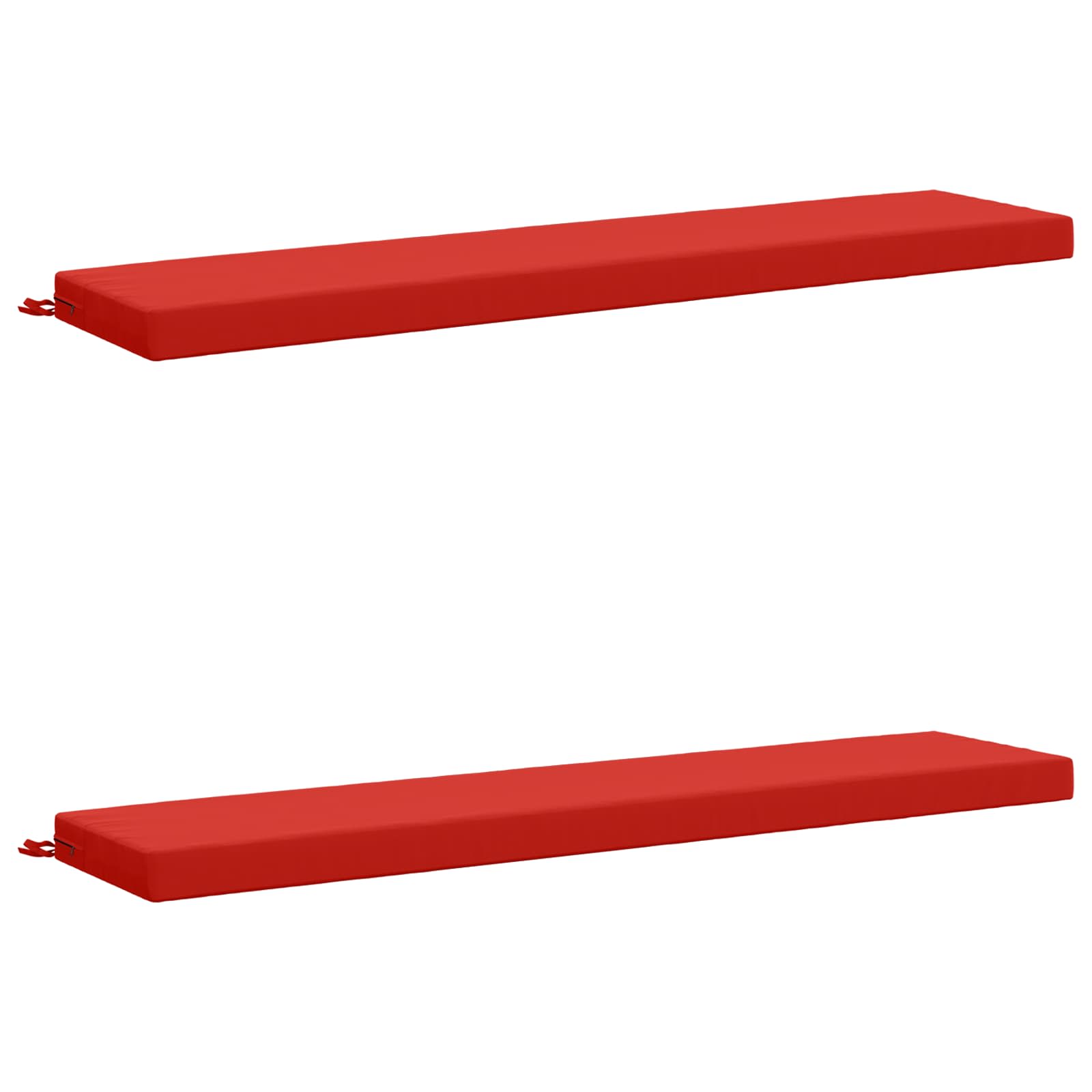 Cuscini per Panchina a 2 Pezzi SOEST 2 pz 100% Poliestere Rosso