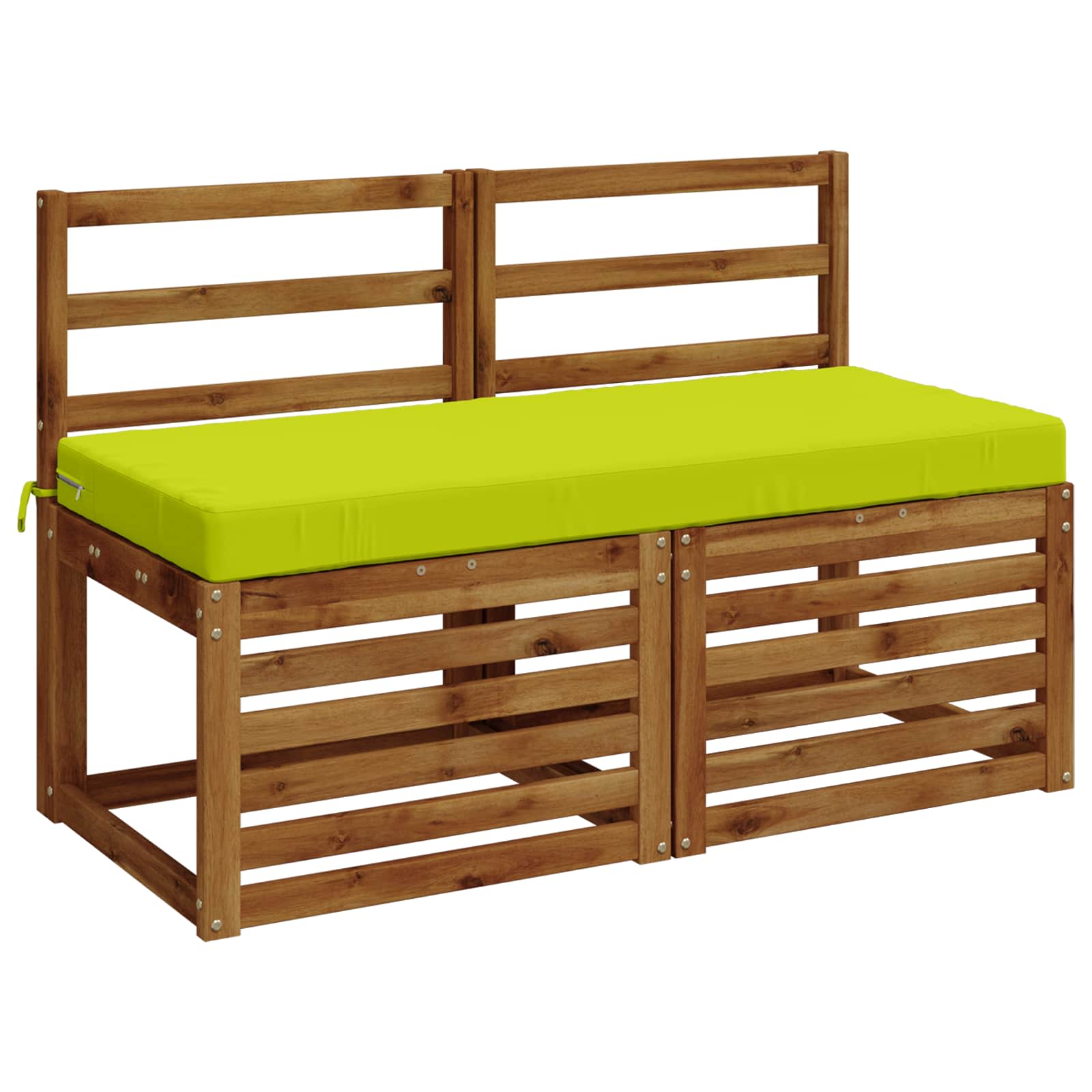 Cuscino per panchina SOEST 100% Poliestere Verde brillante.