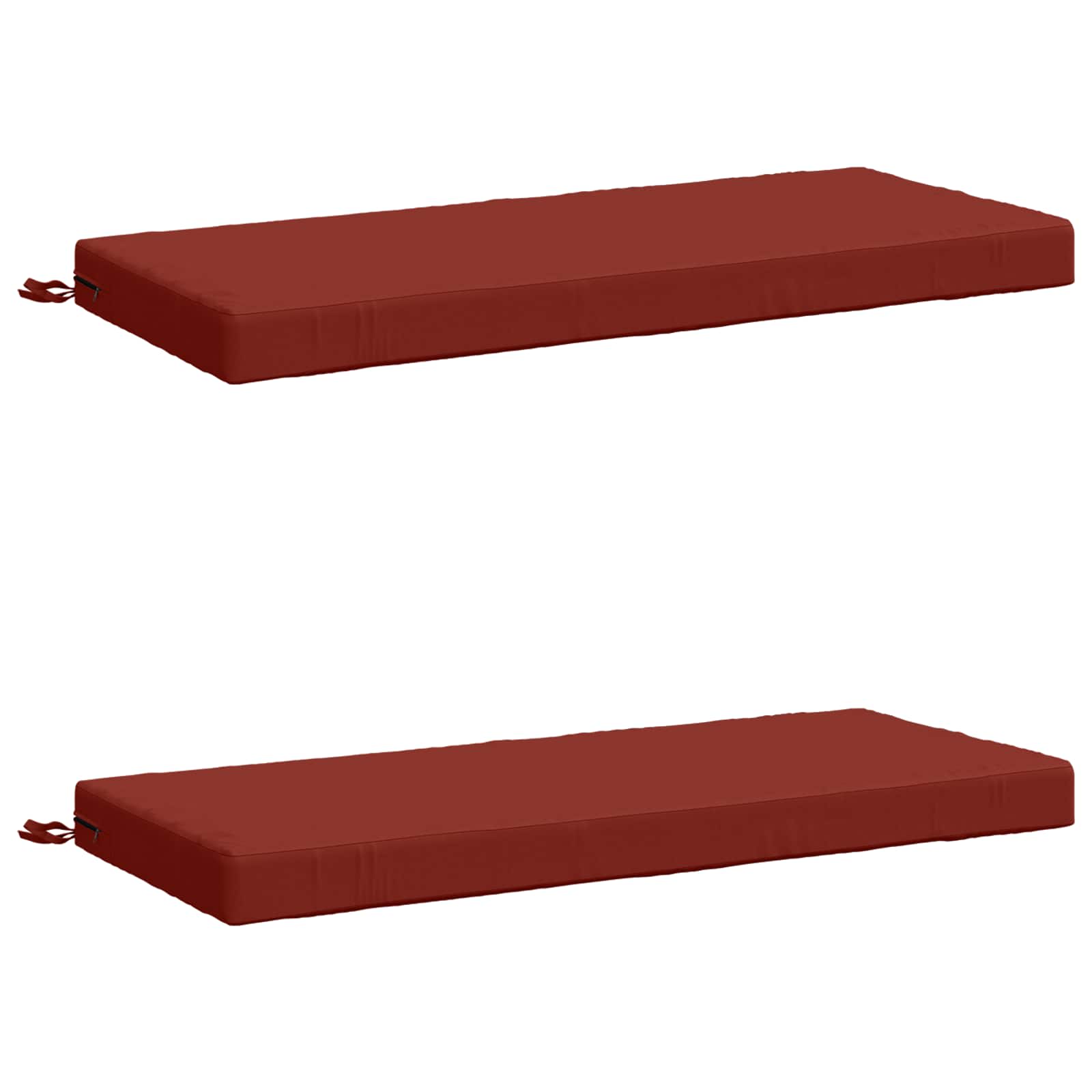 Cuscini per Panchina a 2 Pezzi SOEST 2 pz 100% Poliestere Rosso