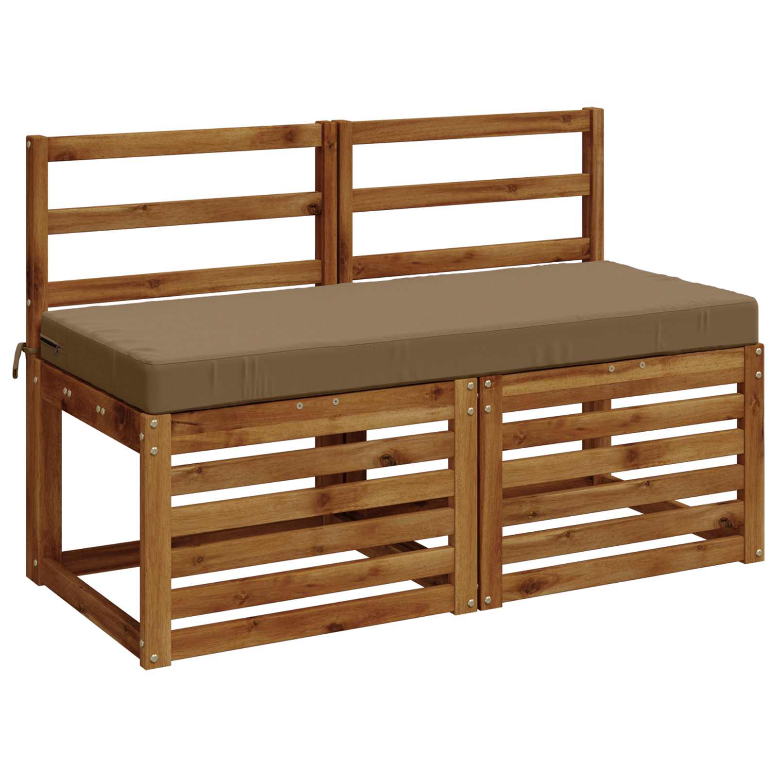 Cuscino per panchina SOEST 100% Poliestere Tortora