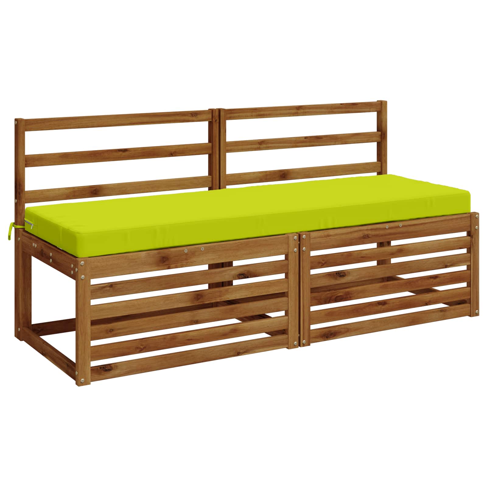 Cuscino per panchina SOEST 100% Poliestere Verde brillante.