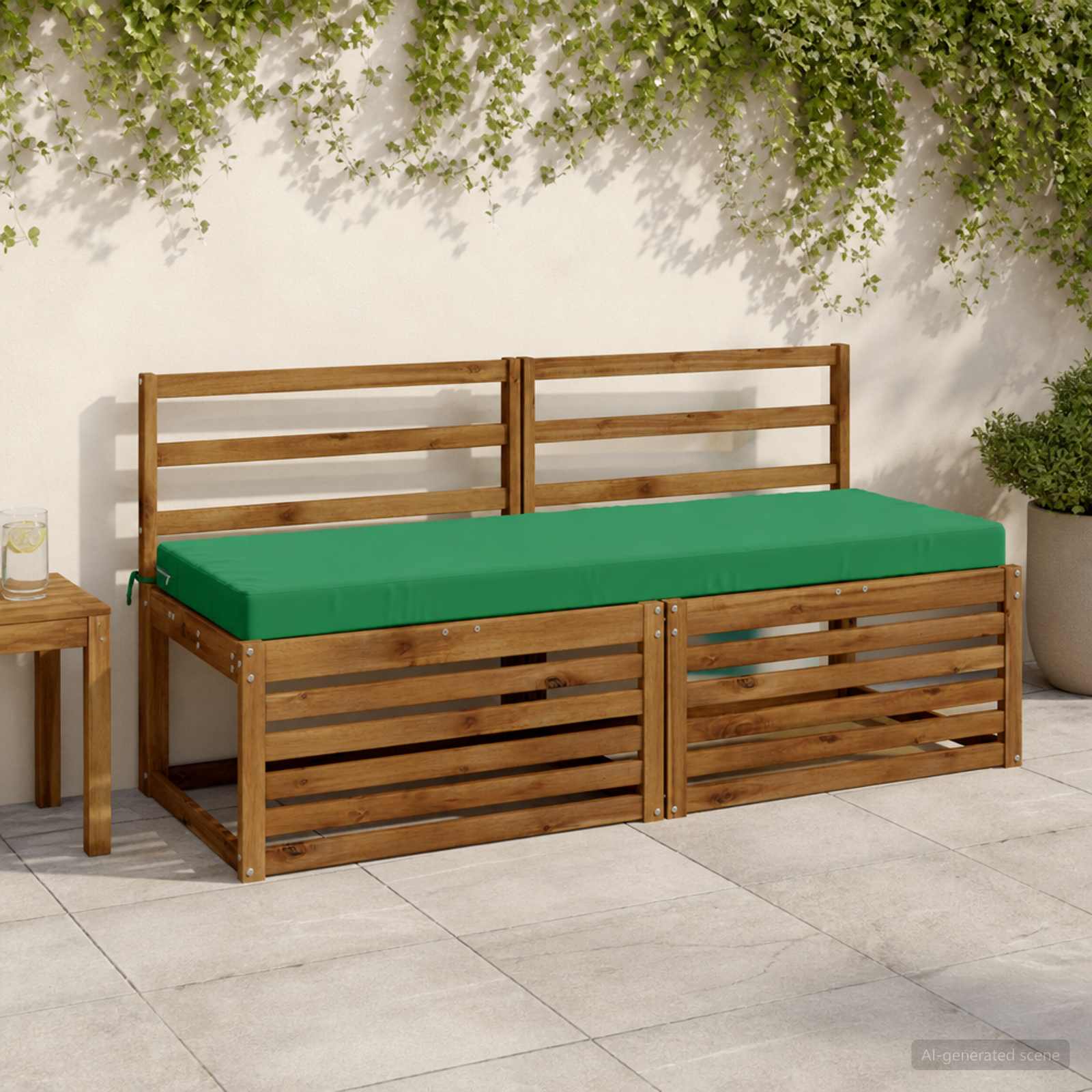 Cuscino per panchina SOEST 100% Poliestere Verde