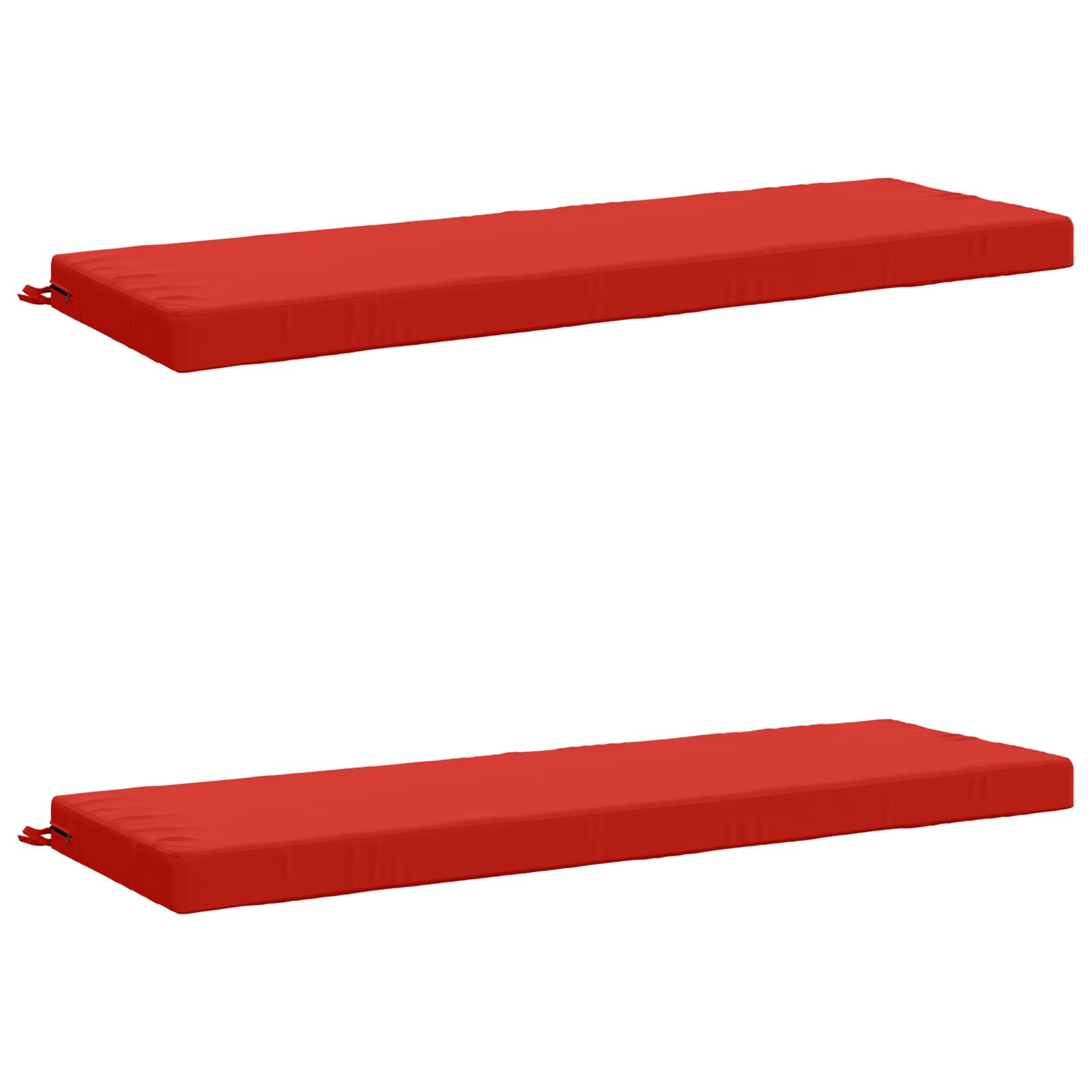 Cuscini per Panchina a 2 Pezzi SOEST 2 pz 100% Poliestere Rosso