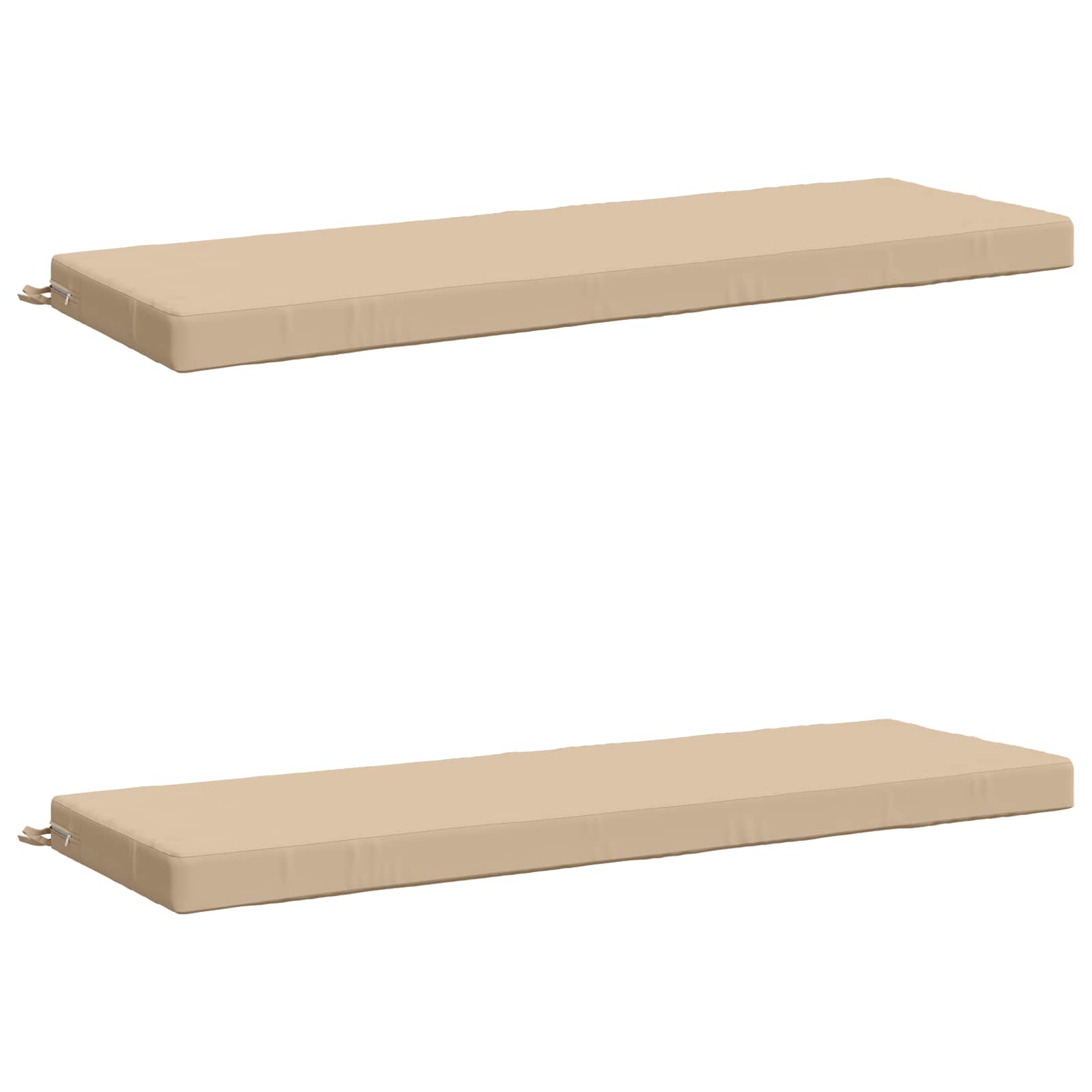 Cuscini per Panchina a 2 Pezzi SOEST 2 pz 100% Poliestere Crema