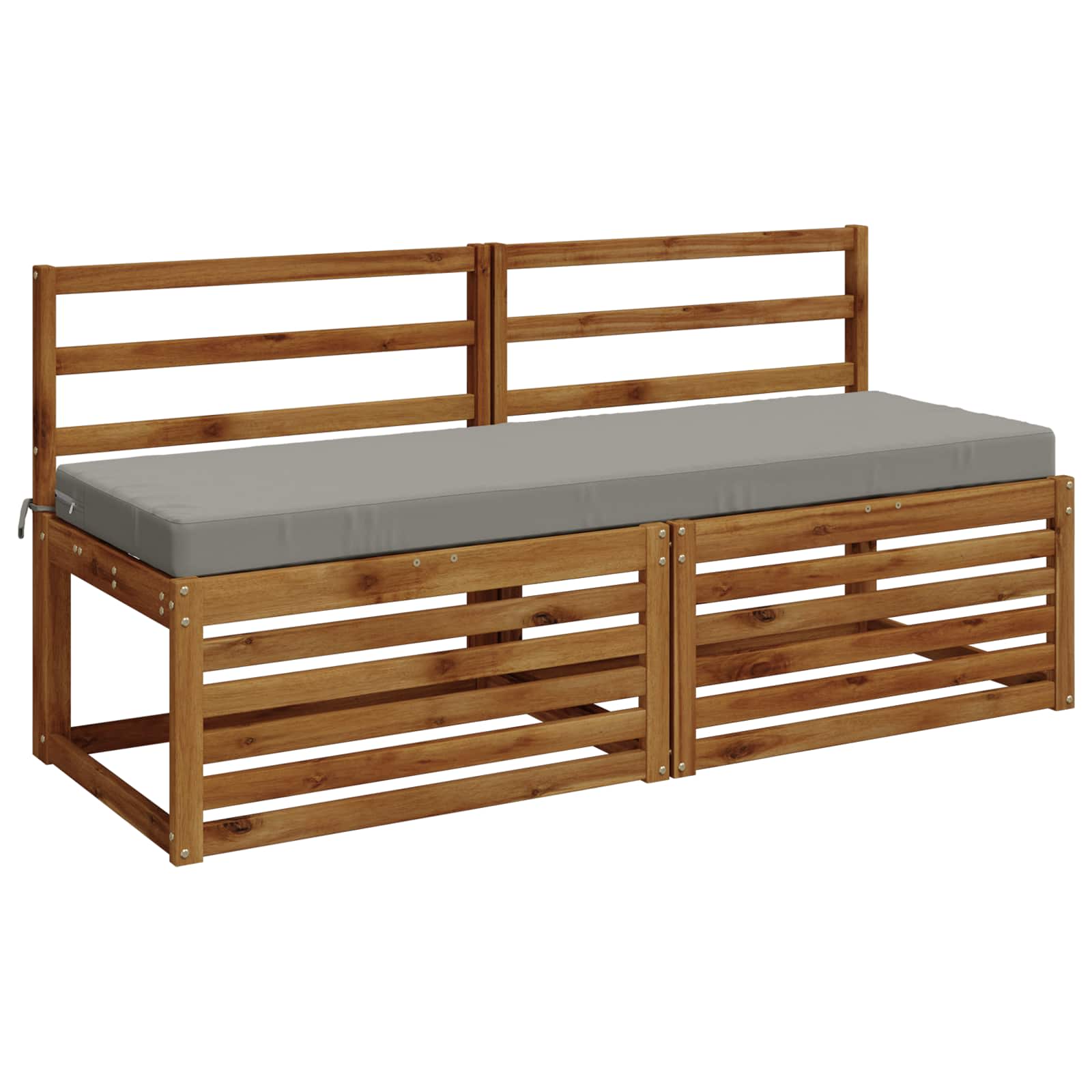 Cuscino per panchina SOEST 100% Poliestere Grigio