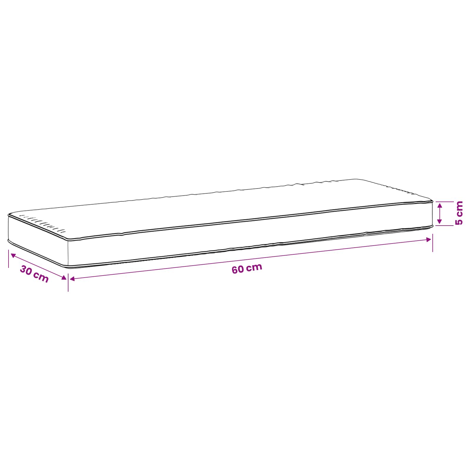 Cuscini per Panchina a 2 Pezzi VUGHT 2 pcs 100% Poliestere Blu