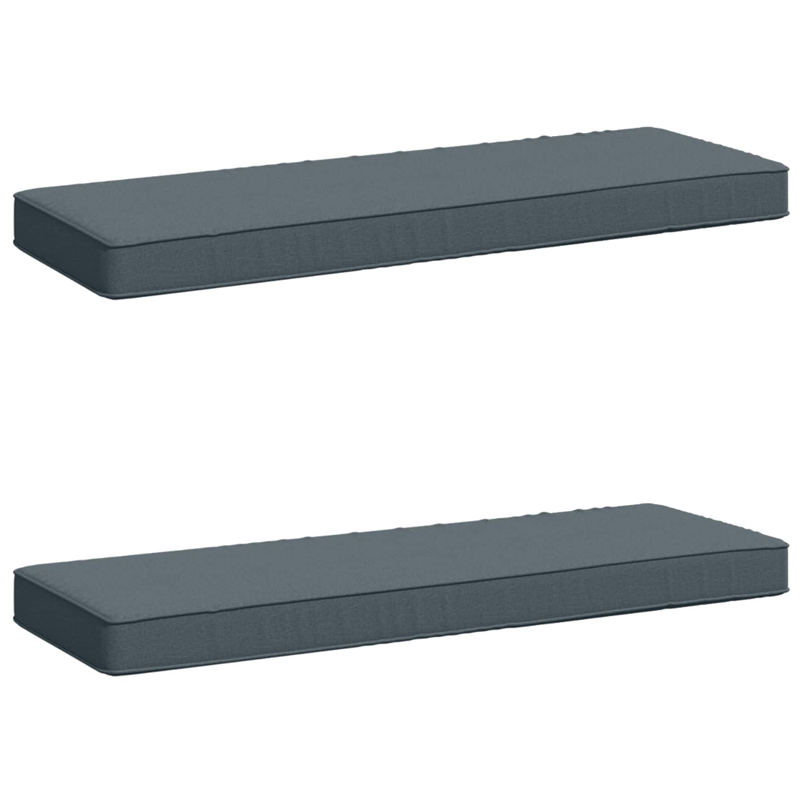 Cuscini per Panchina a 2 Pezzi VUGHT 2 pcs 100% Poliestere Blu