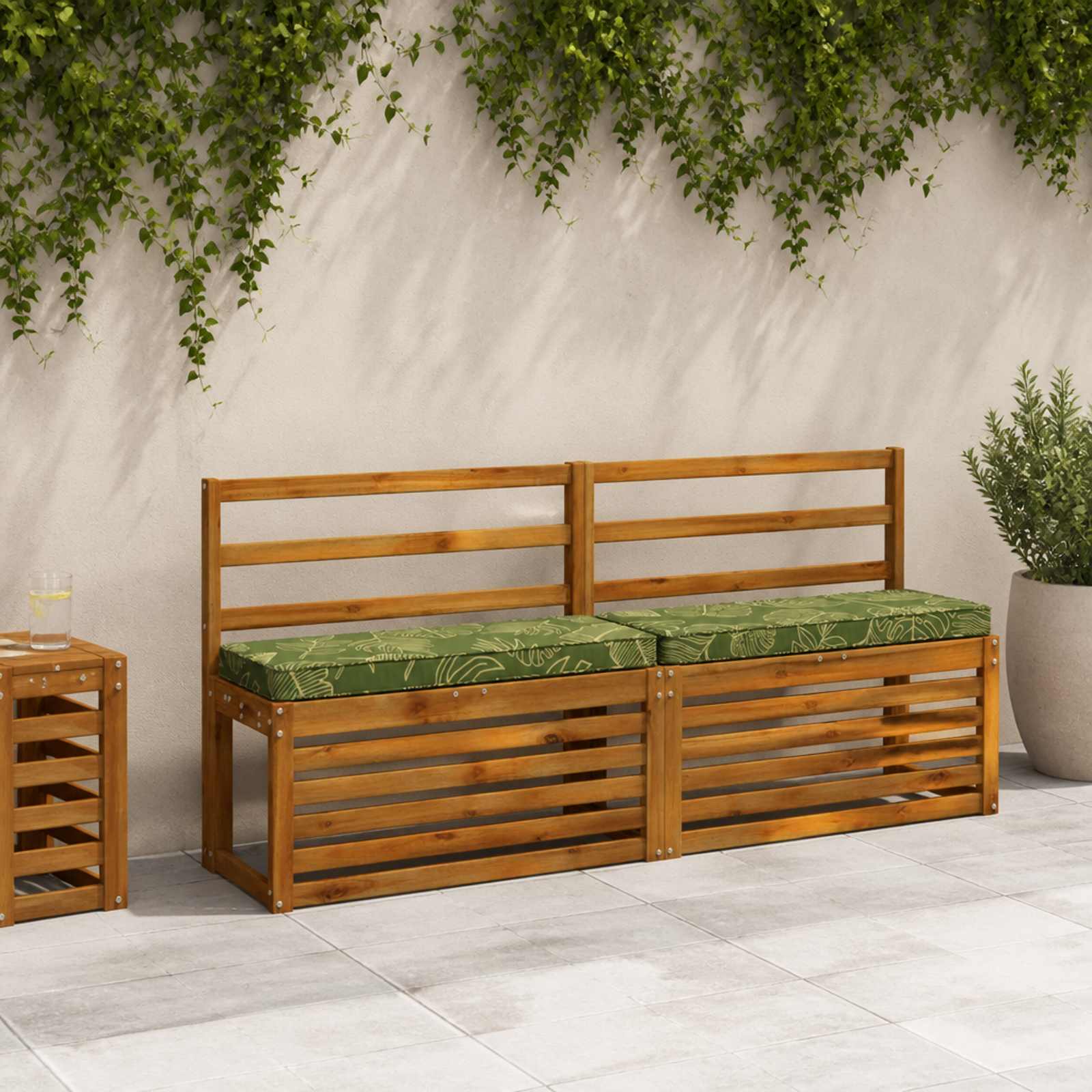 Cuscini per Panchina a 2 Pezzi VUGHT 2 pcs 100% Poliestere