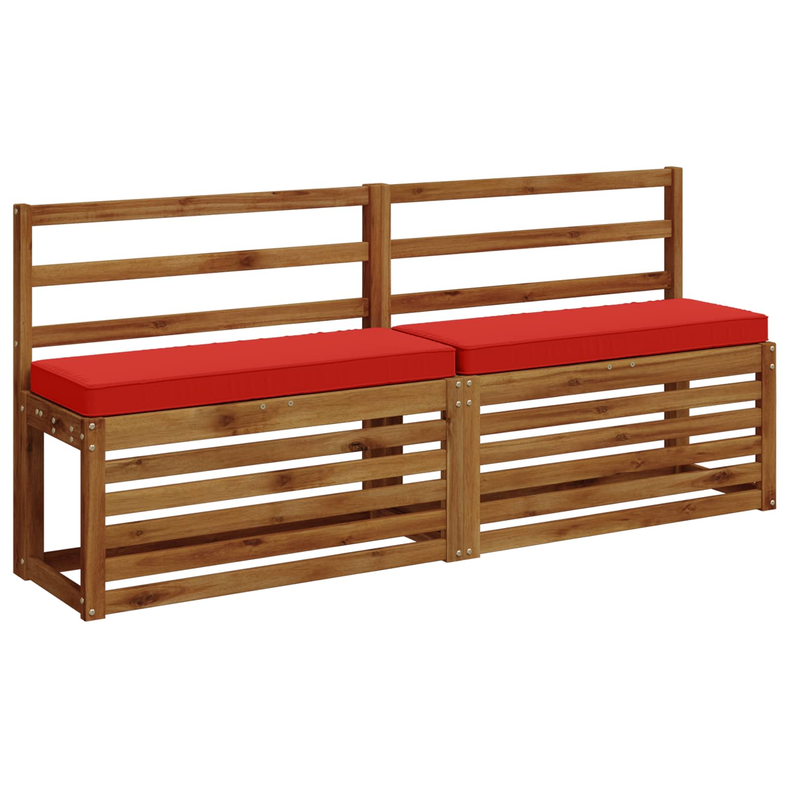 Cuscini per Panchina a 2 Pezzi VUGHT 2 pcs 100% Poliestere