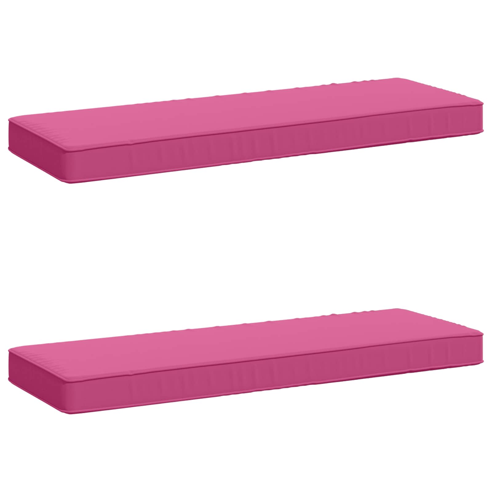 Cuscini per Panchina a 2 Pezzi VUGHT 2 pcs 100% Poliestere Rosa