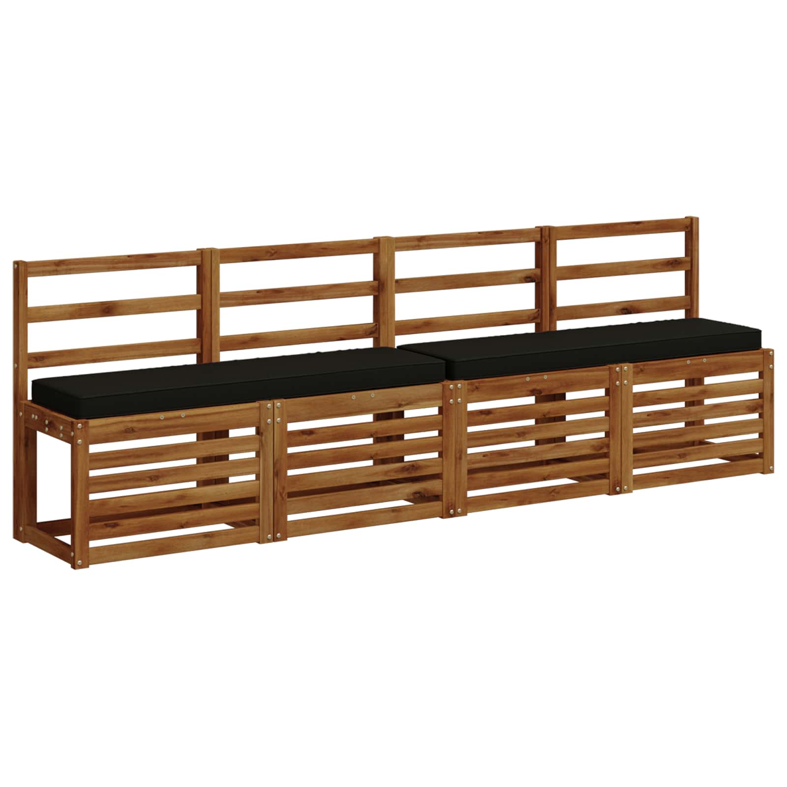 Cuscino per Panchina a 1 Pezzo VUGHT 100% Poliestere Nero