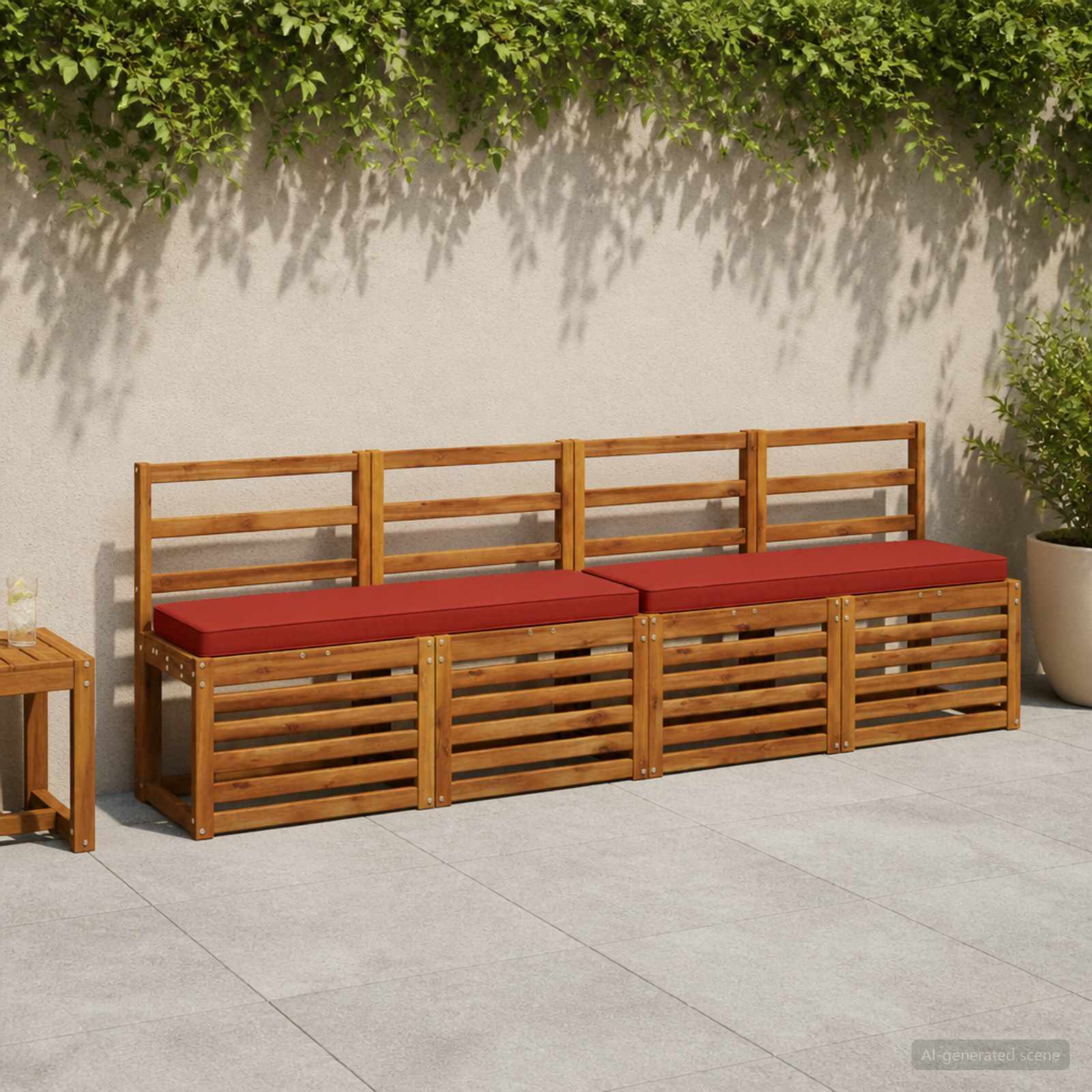 Cuscini per Panchina a 2 Pezzi VUGHT 2 pcs 100% Poliestere