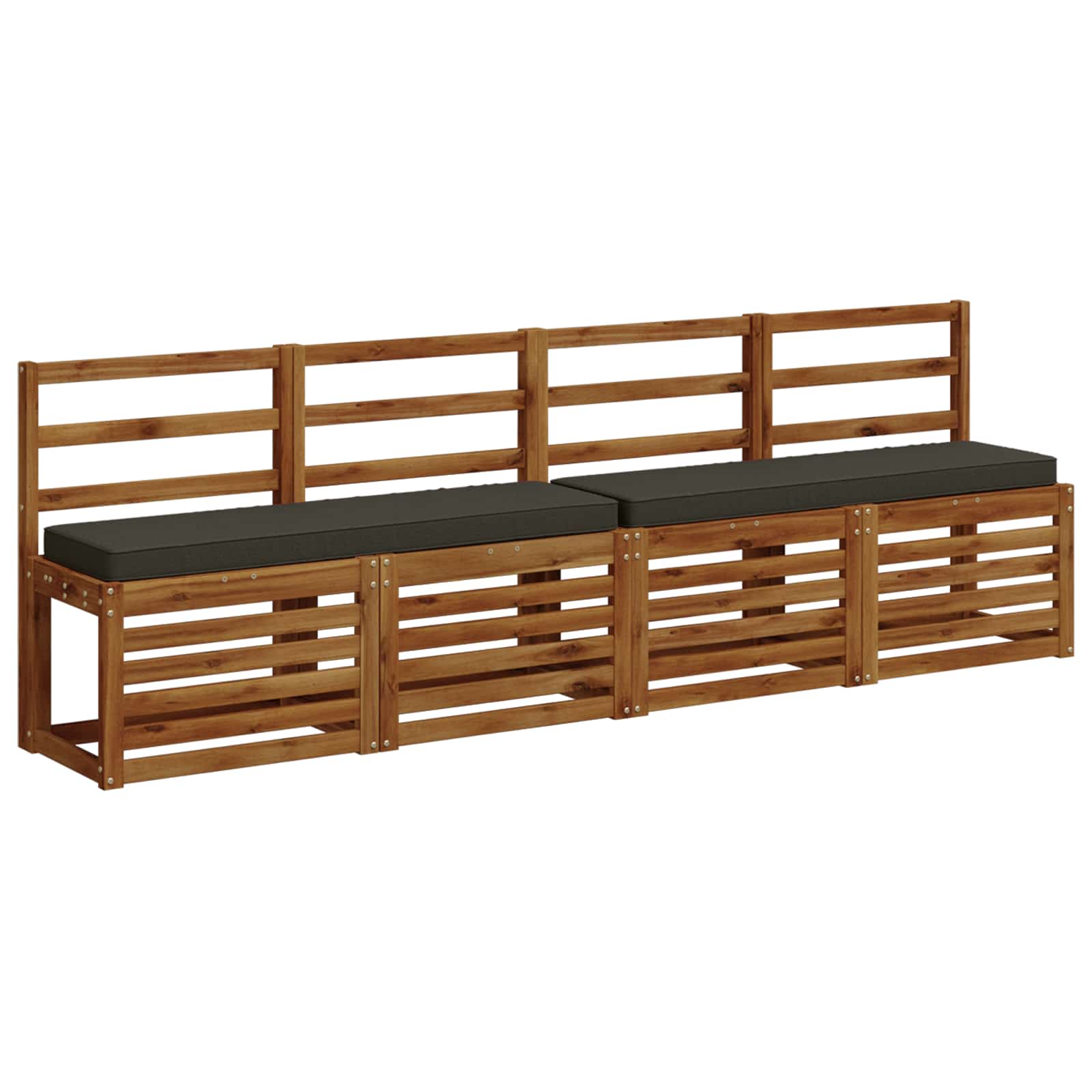 Cuscino per Panchina a 1 Pezzo VUGHT 100% Poliestere Antracite