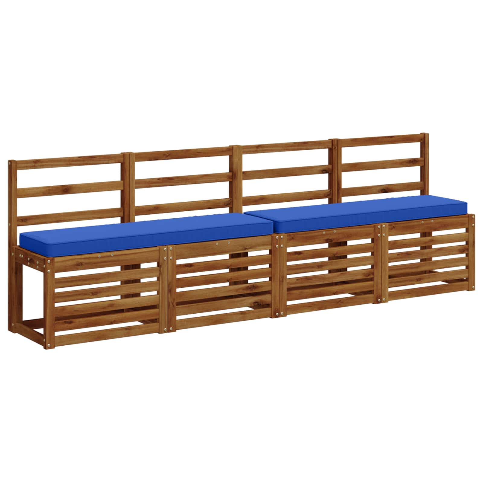 Cuscino per Panchina a 1 Pezzo VUGHT 100% Poliestere Blu Reale