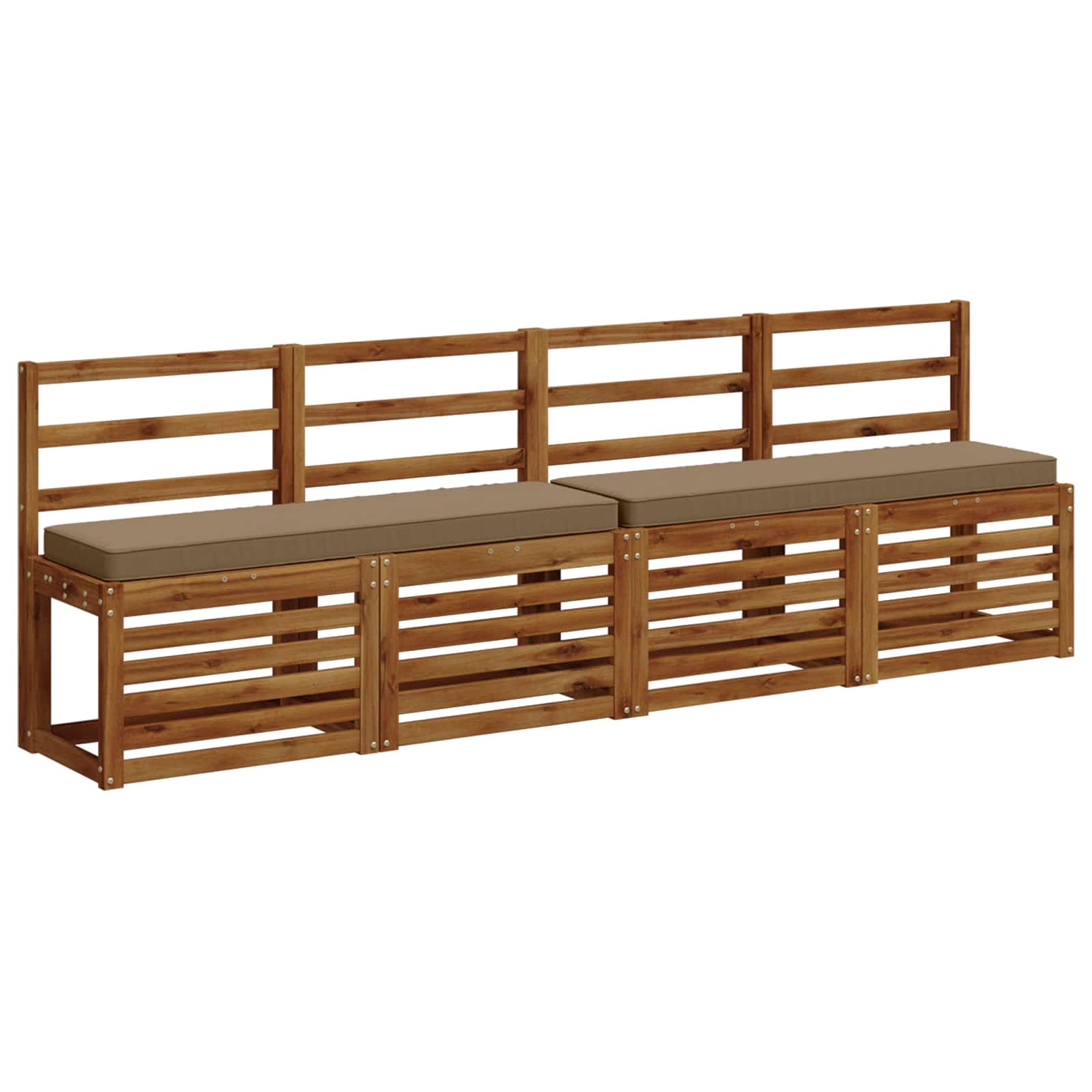 Cuscino per Panchina a 1 Pezzo VUGHT 100% Poliestere Tortora