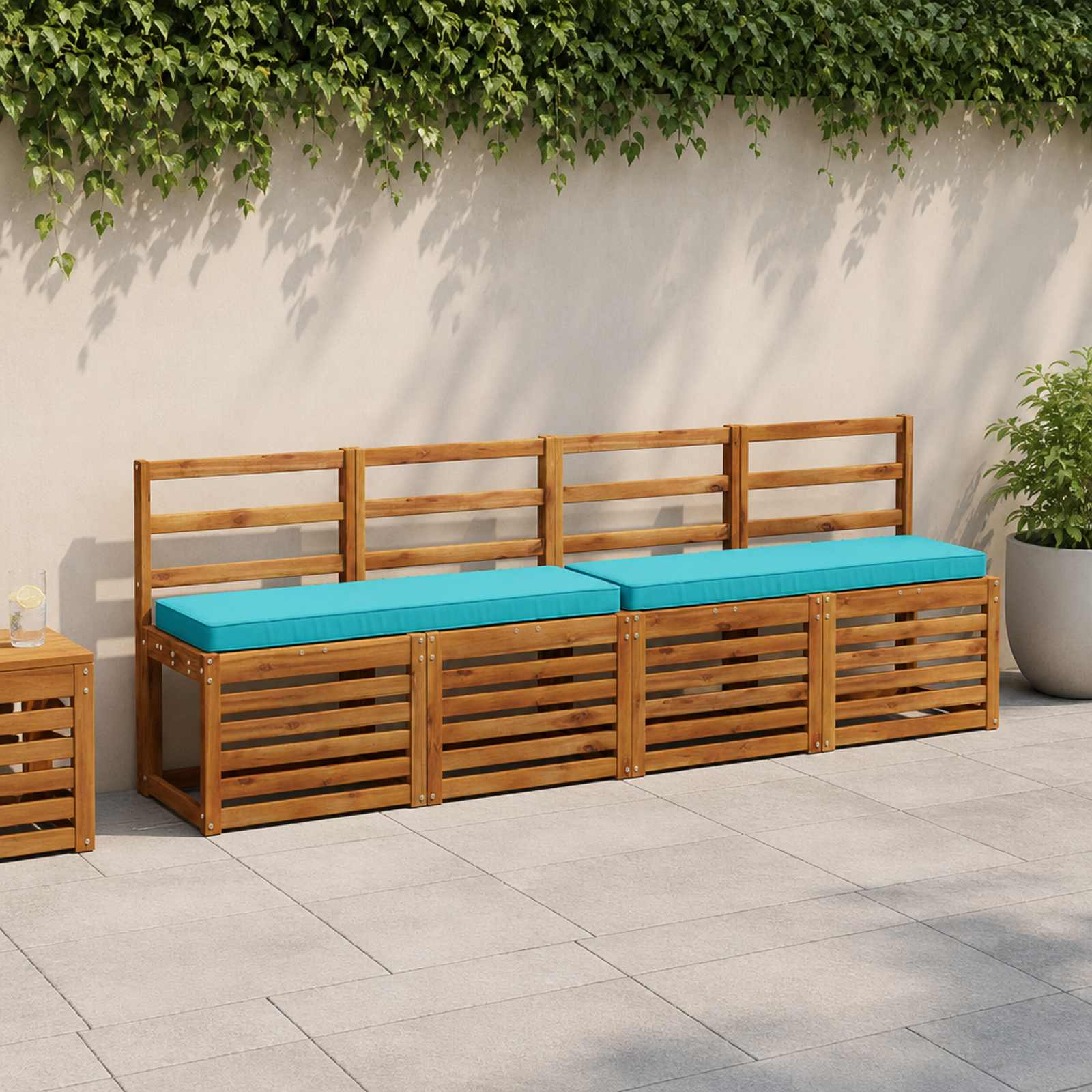 Cuscini per Panchina a 2 Pezzi VUGHT 2 pcs 100% Poliestere