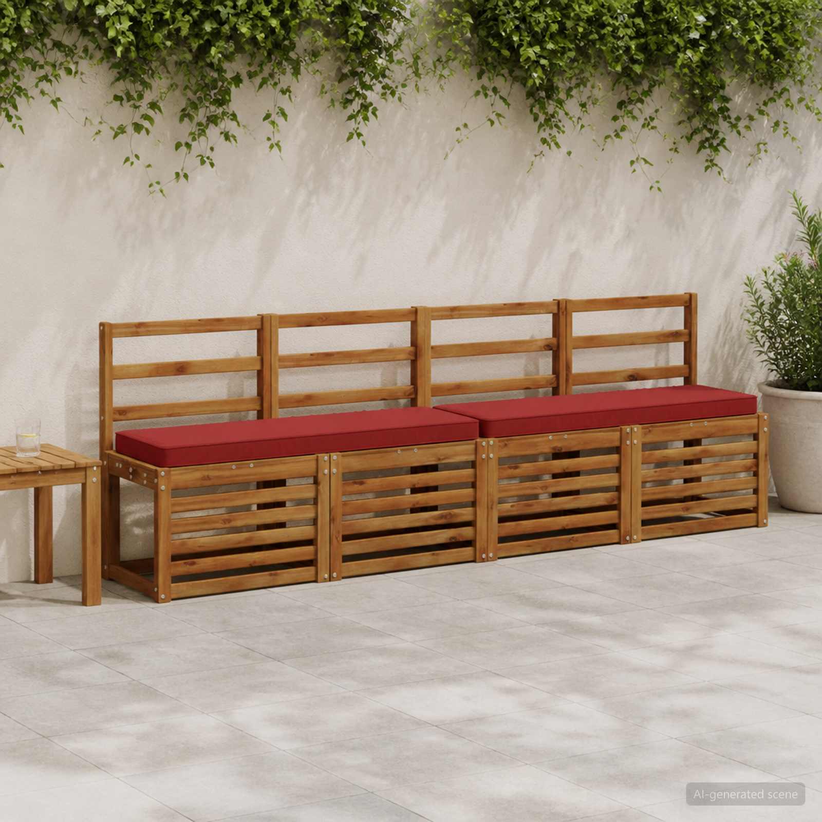 Cuscini per Panchina a 2 Pezzi VUGHT 2 pcs 100% Poliestere