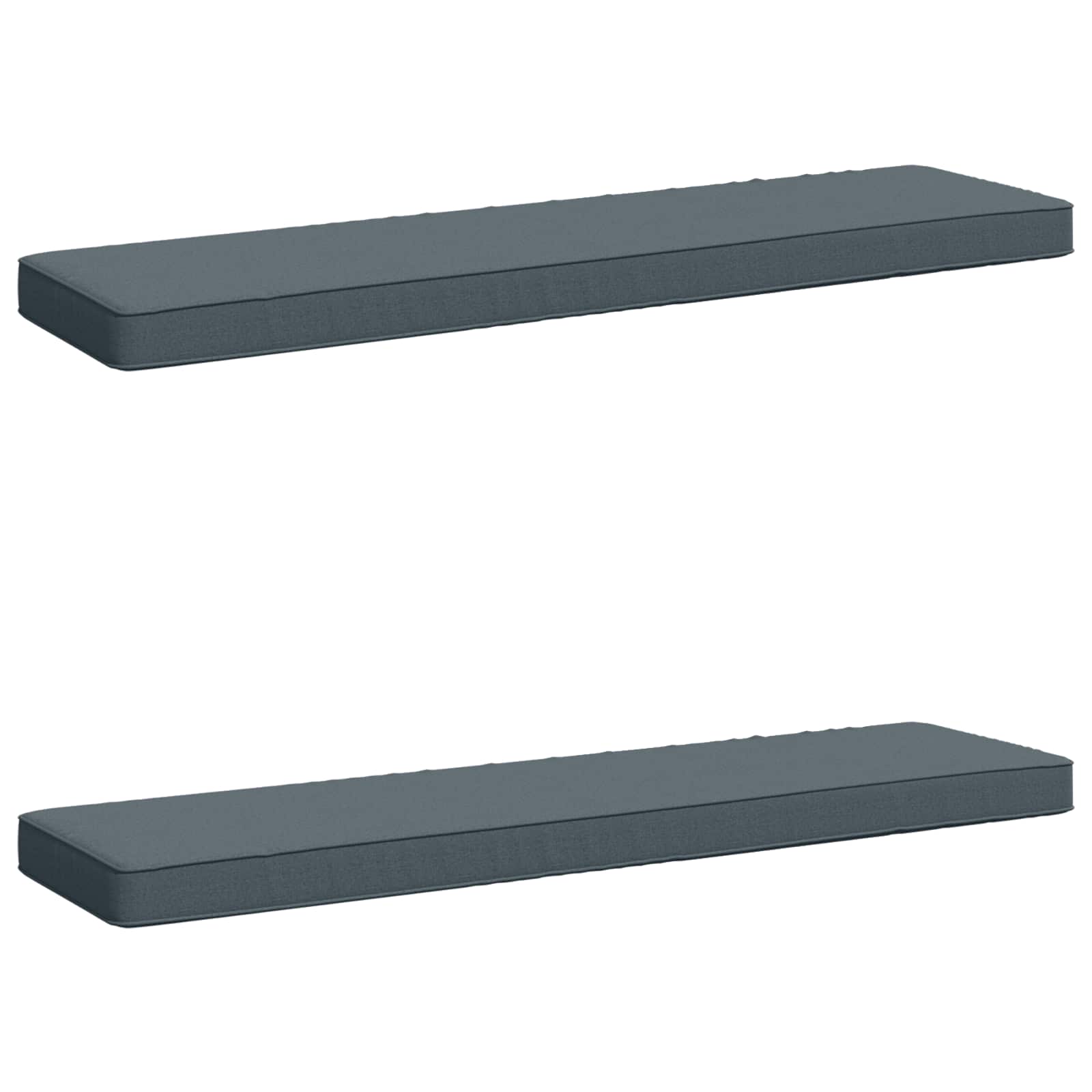 Cuscini per Panchina a 2 Pezzi VUGHT 2 pcs 100% Poliestere Blu
