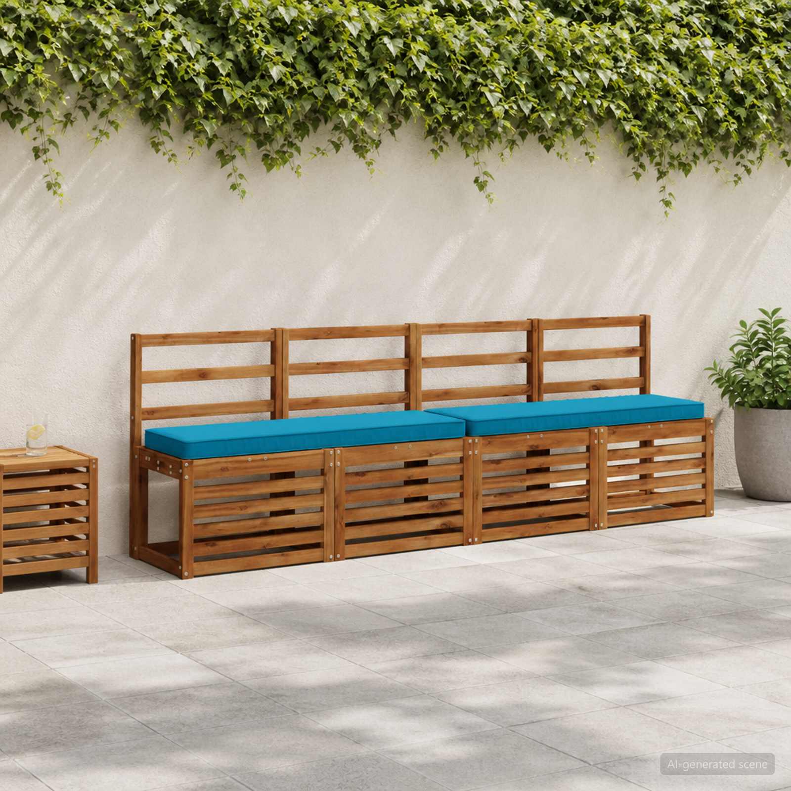 Cuscini per Panchina a 2 Pezzi VUGHT 2 pcs 100% Poliestere