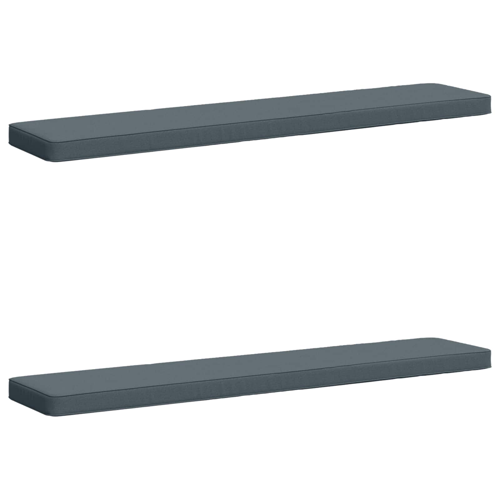 Cuscini per Panchina a 2 Pezzi VUGHT 2 pcs 100% Poliestere Blu