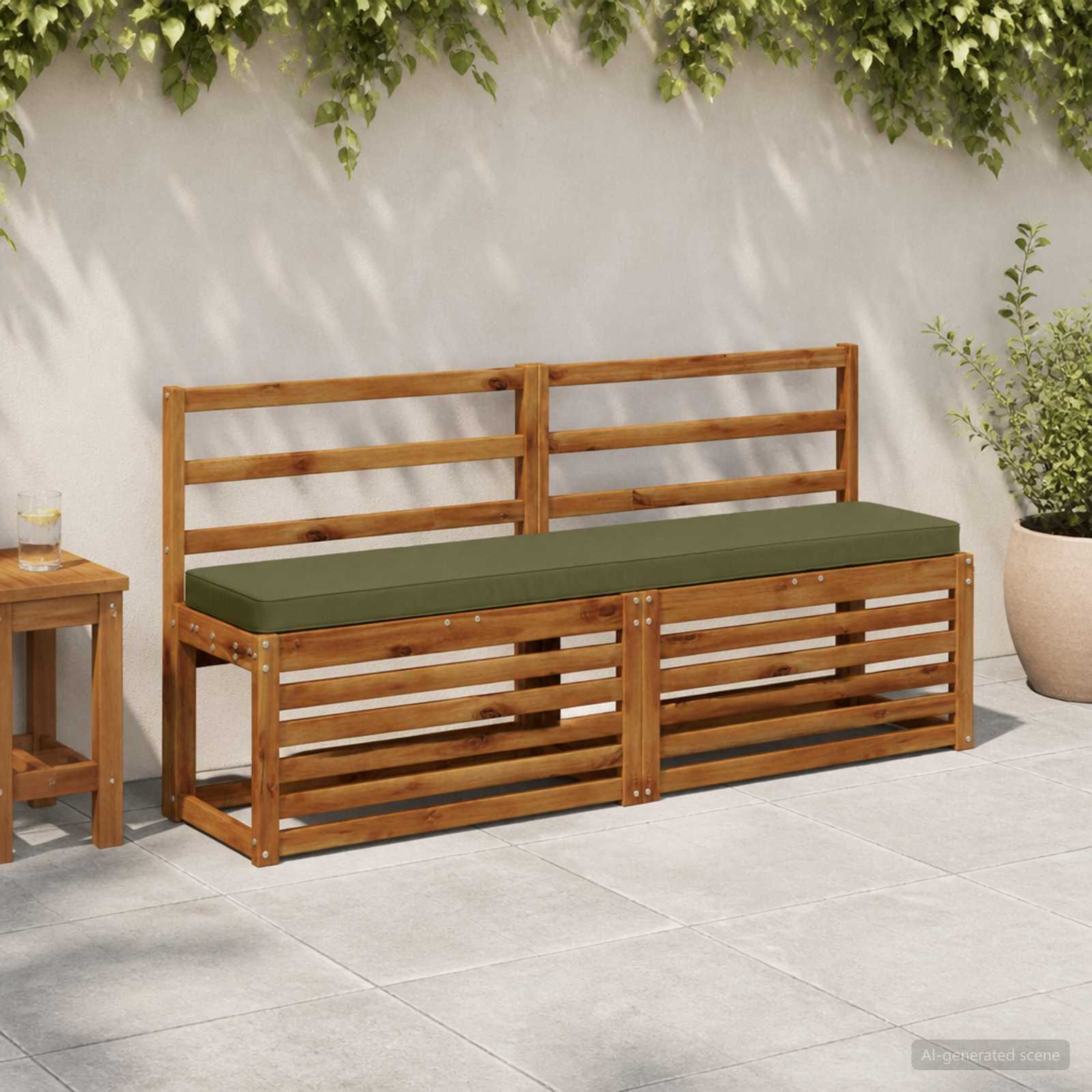 Cuscini per Panchina a 2 Pezzi VUGHT 2 pcs 100% Poliestere