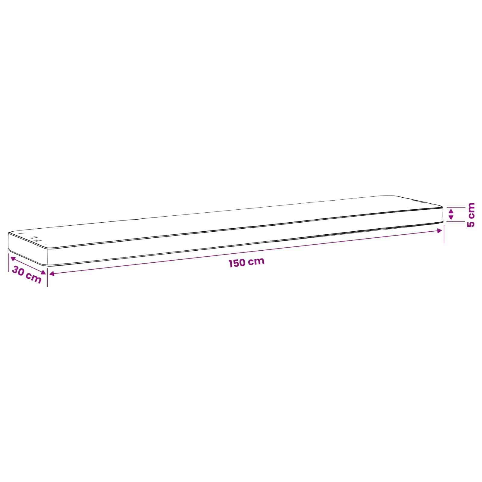 Cuscini per Panchina a 2 Pezzi VUGHT 2 pcs 100% Poliestere