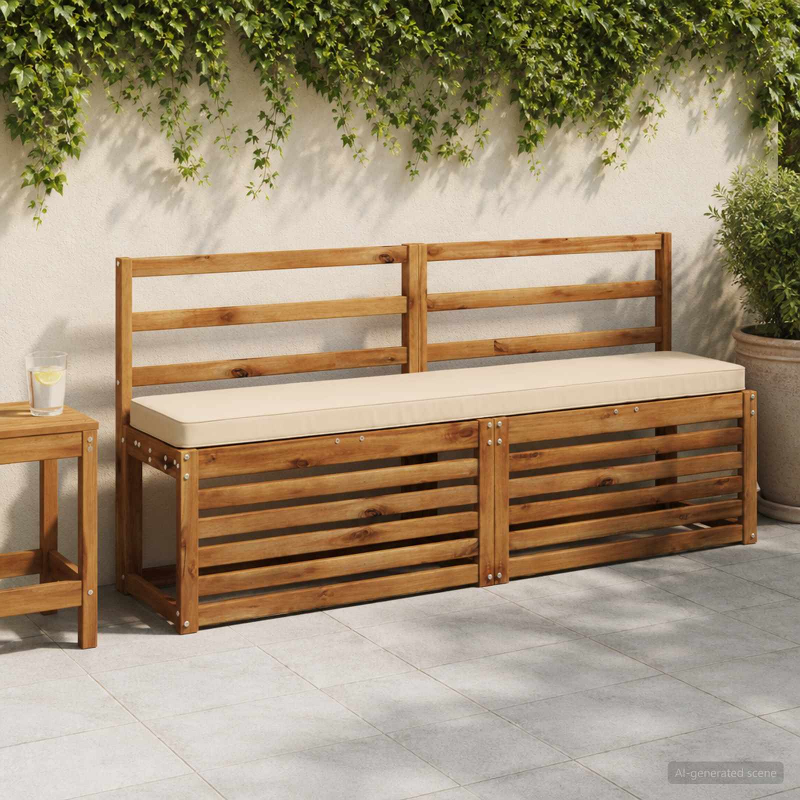 Cuscini per Panchina a 2 Pezzi VUGHT 2 pcs 100% Poliestere
