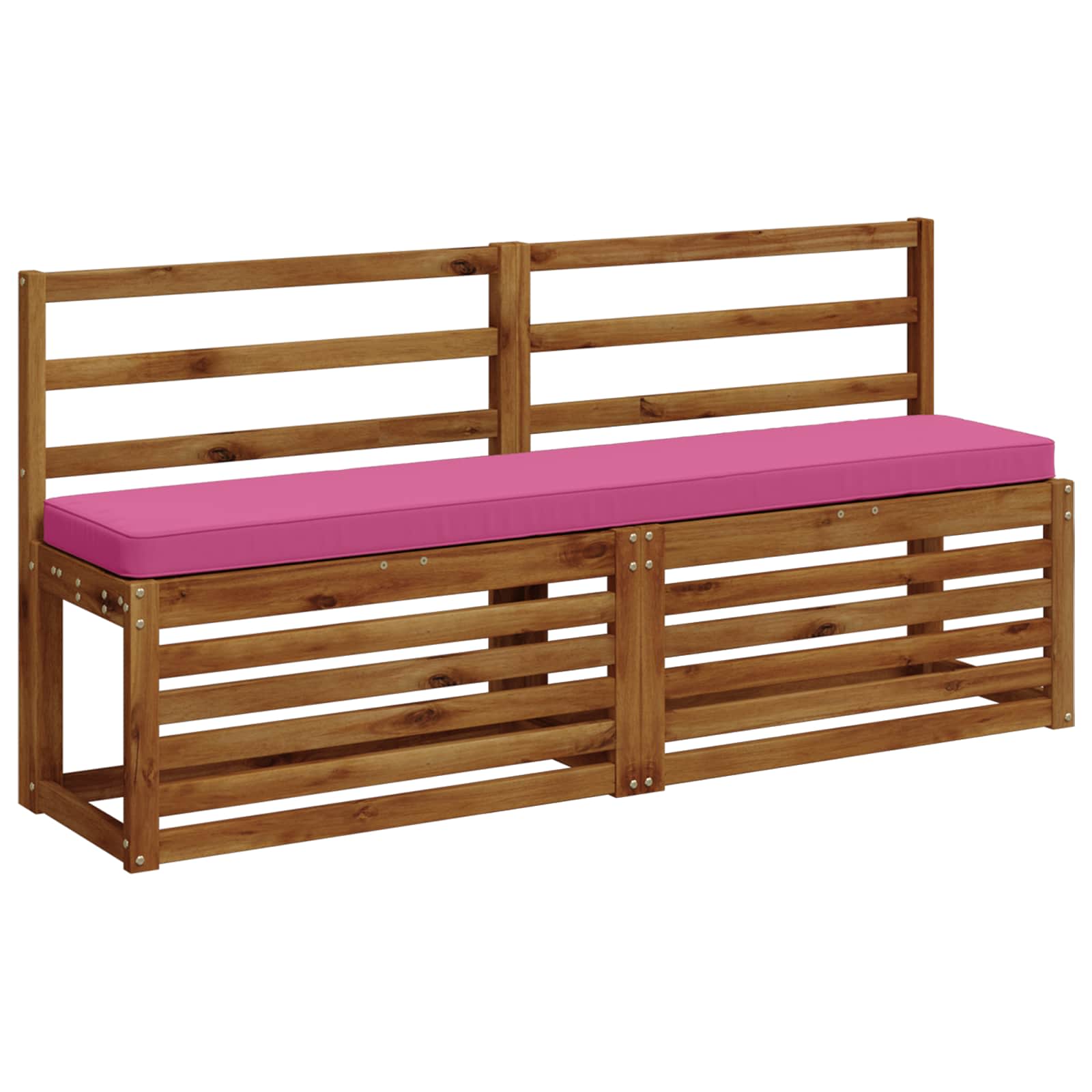 Cuscini per Panchina a 2 Pezzi VUGHT 2 pcs 100% Poliestere Rosa