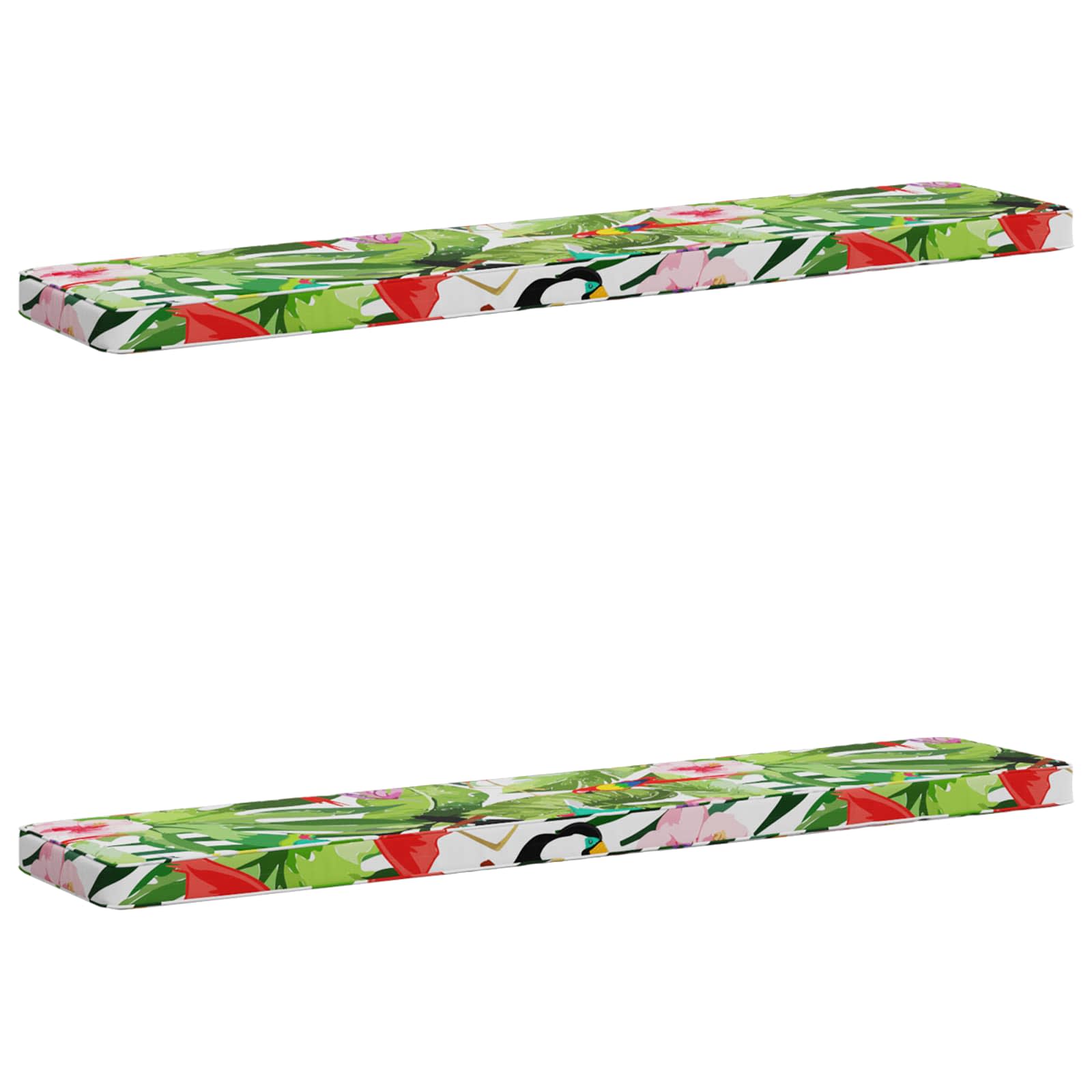 Cuscini per Panchina a 2 Pezzi VUGHT 2 pcs 100% Poliestere