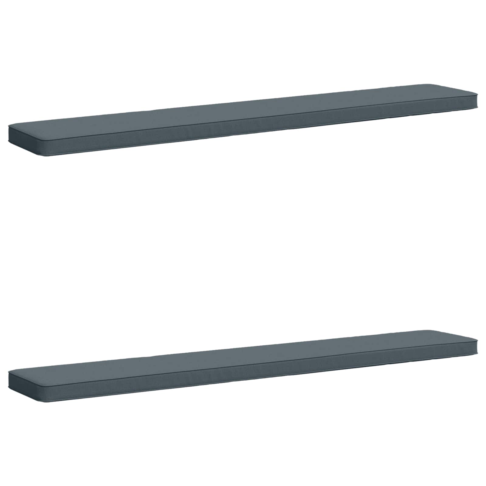 Cuscini per Panchina a 2 Pezzi VUGHT 2 pcs 100% Poliestere Blu