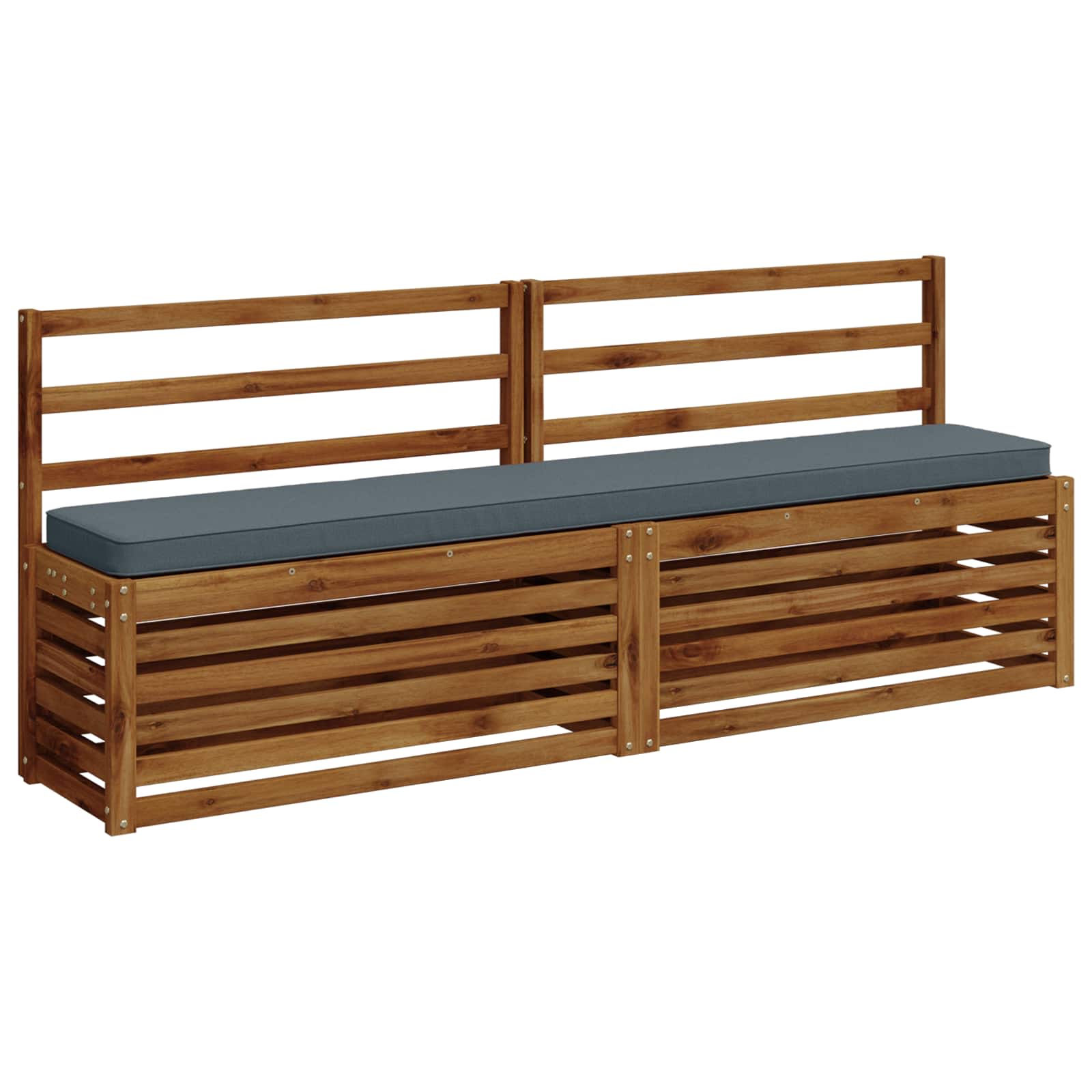 Cuscini per Panchina a 2 Pezzi VUGHT 2 pcs 100% Poliestere Blu
