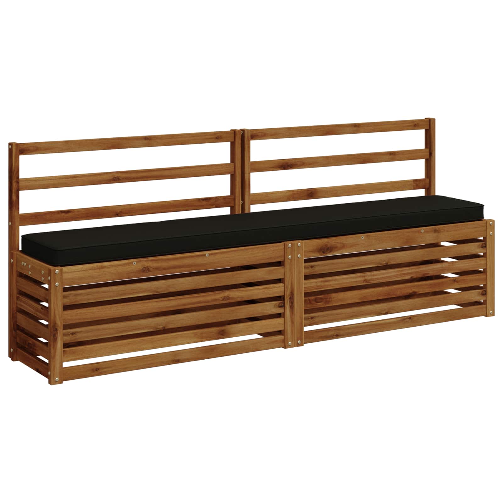 Cuscino per Panchina a 1 Pezzo VUGHT 100% Poliestere Nero
