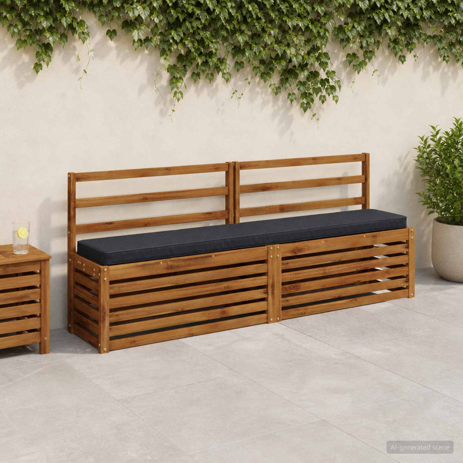 Cuscini per Panchina a 2 Pezzi VUGHT 2 pcs 100% Poliestere