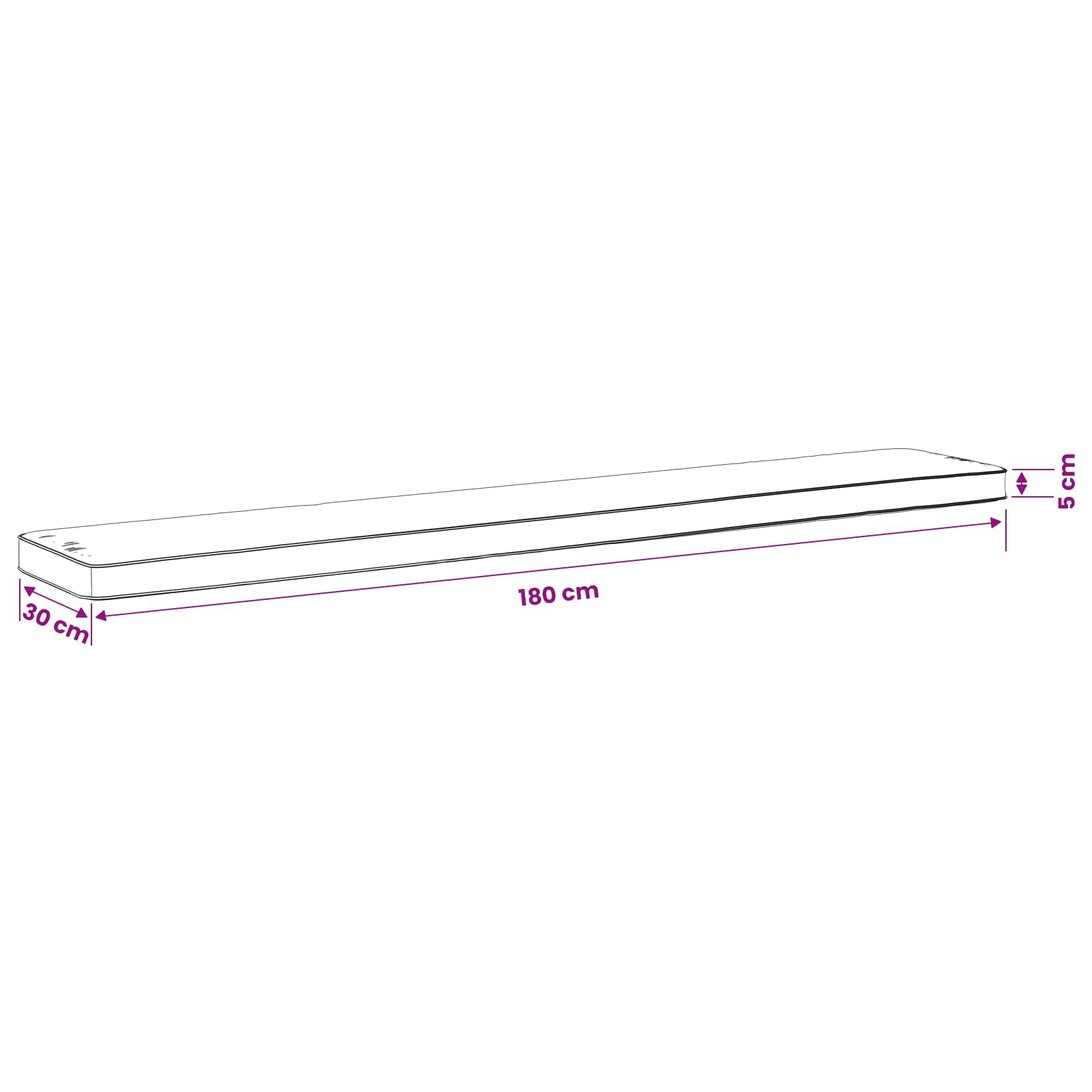 Cuscini per Panchina a 2 Pezzi VUGHT 2 pcs 100% Poliestere