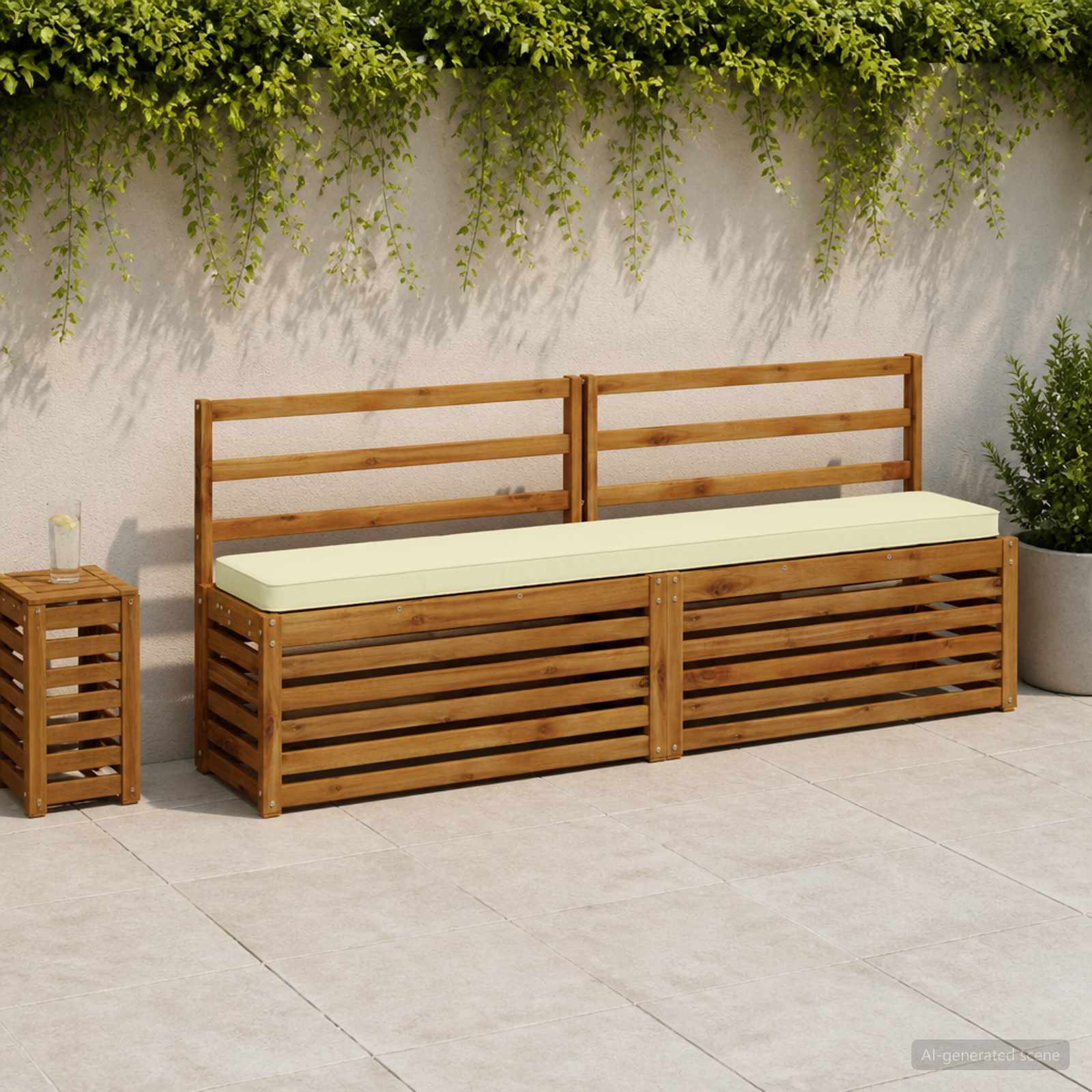 Cuscini per Panchina a 2 Pezzi VUGHT 2 pcs 100% Poliestere