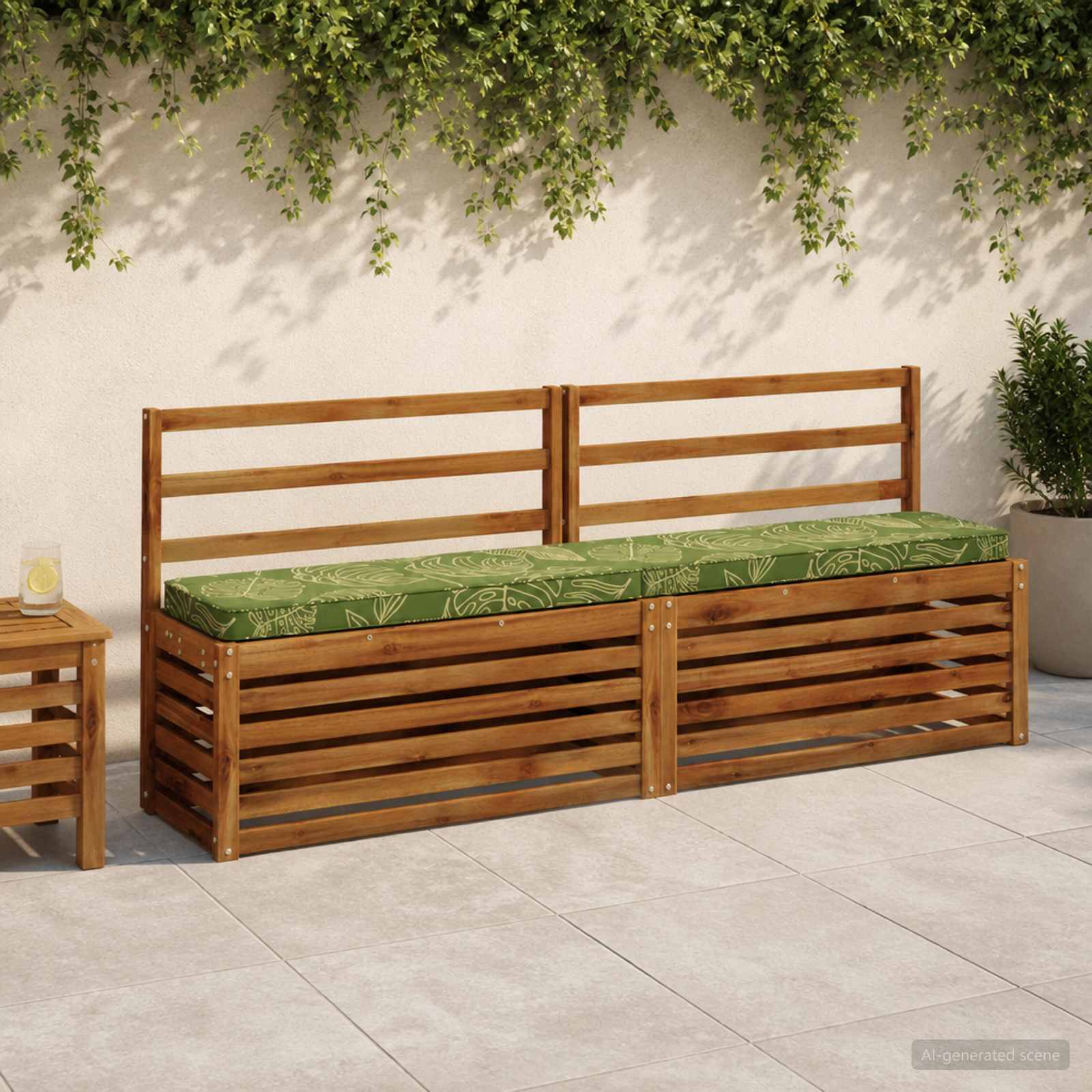 Cuscini per Panchina a 2 Pezzi VUGHT 2 pcs 100% Poliestere