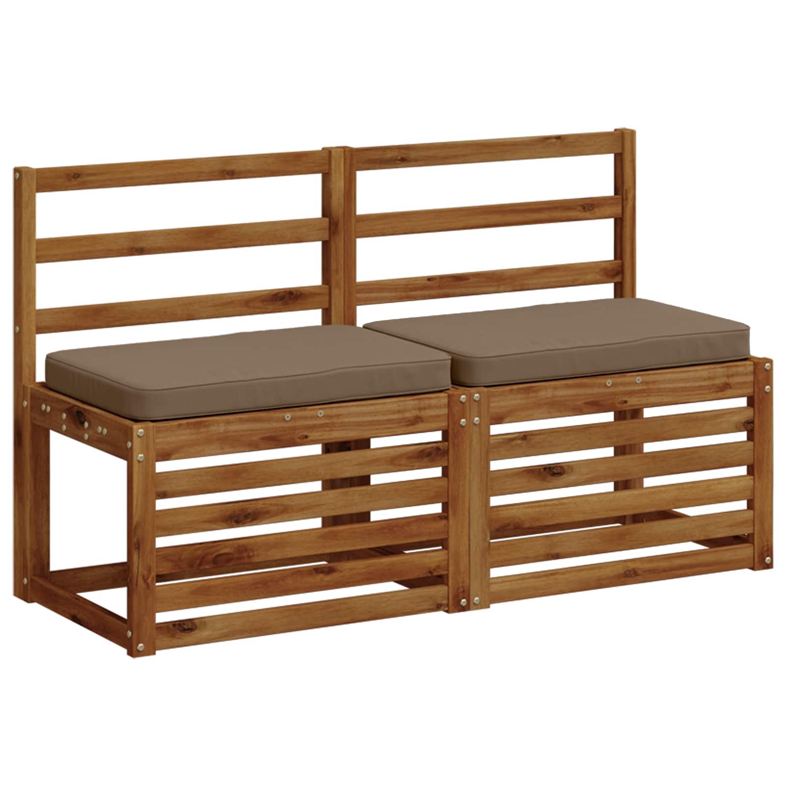 Cuscino per Panchina a 1 Pezzo VUGHT 100% Poliestere Tortora